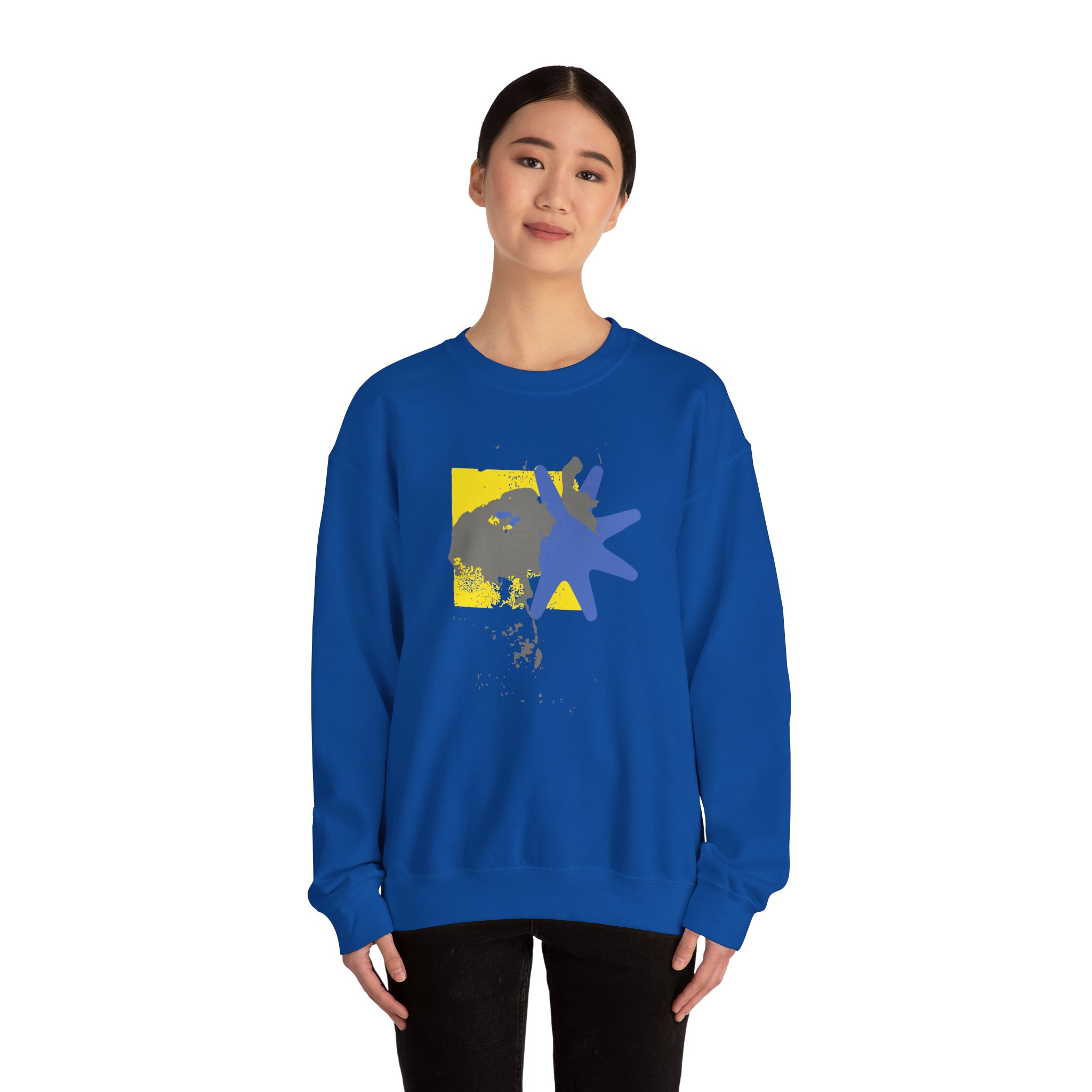 Foxing Shapes Unisex Heavy Blendâ„¢ Crewneck Sweatshirt