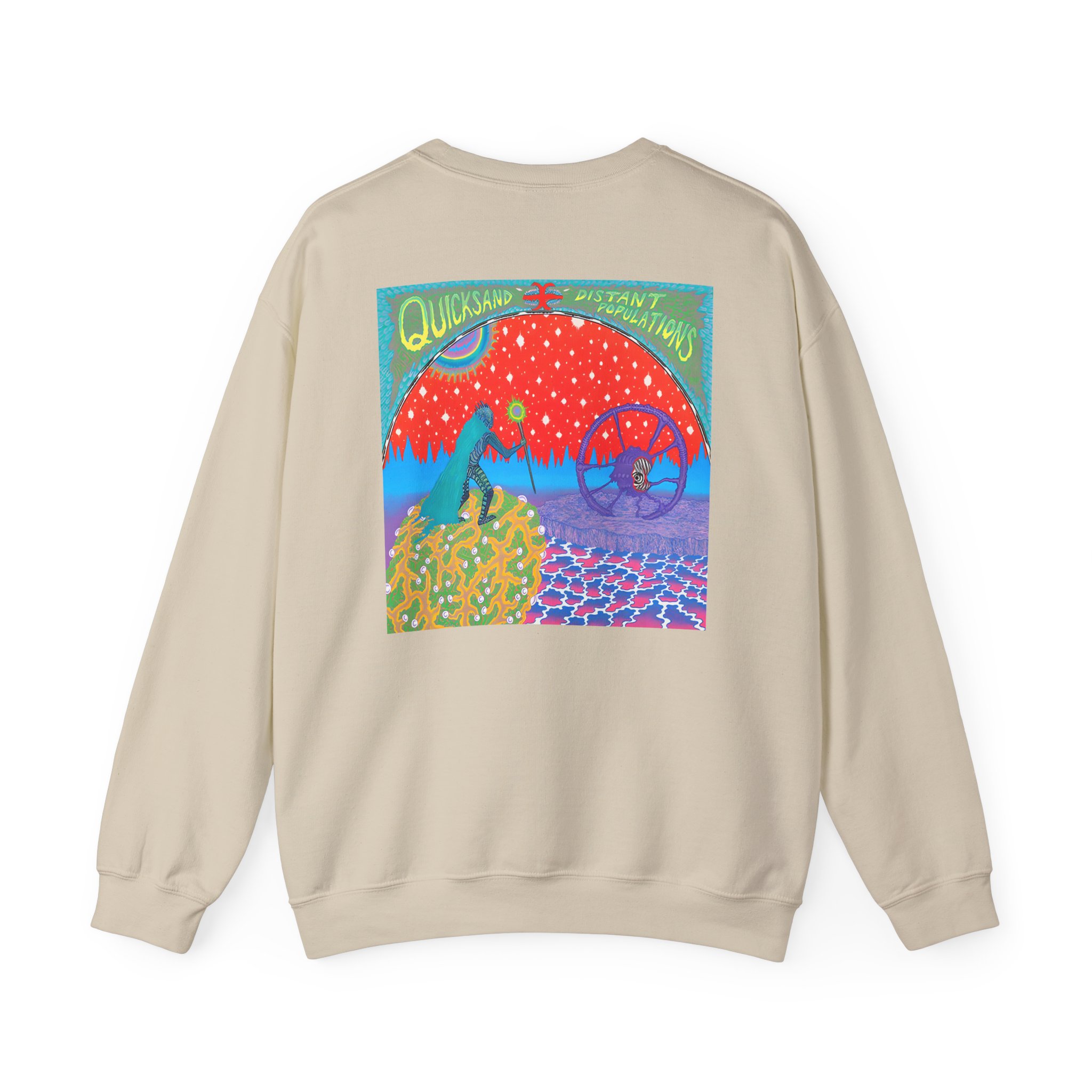 Quicksand Distant Populations Unisex Heavy Blendâ„¢ Crewneck Sweatshirt