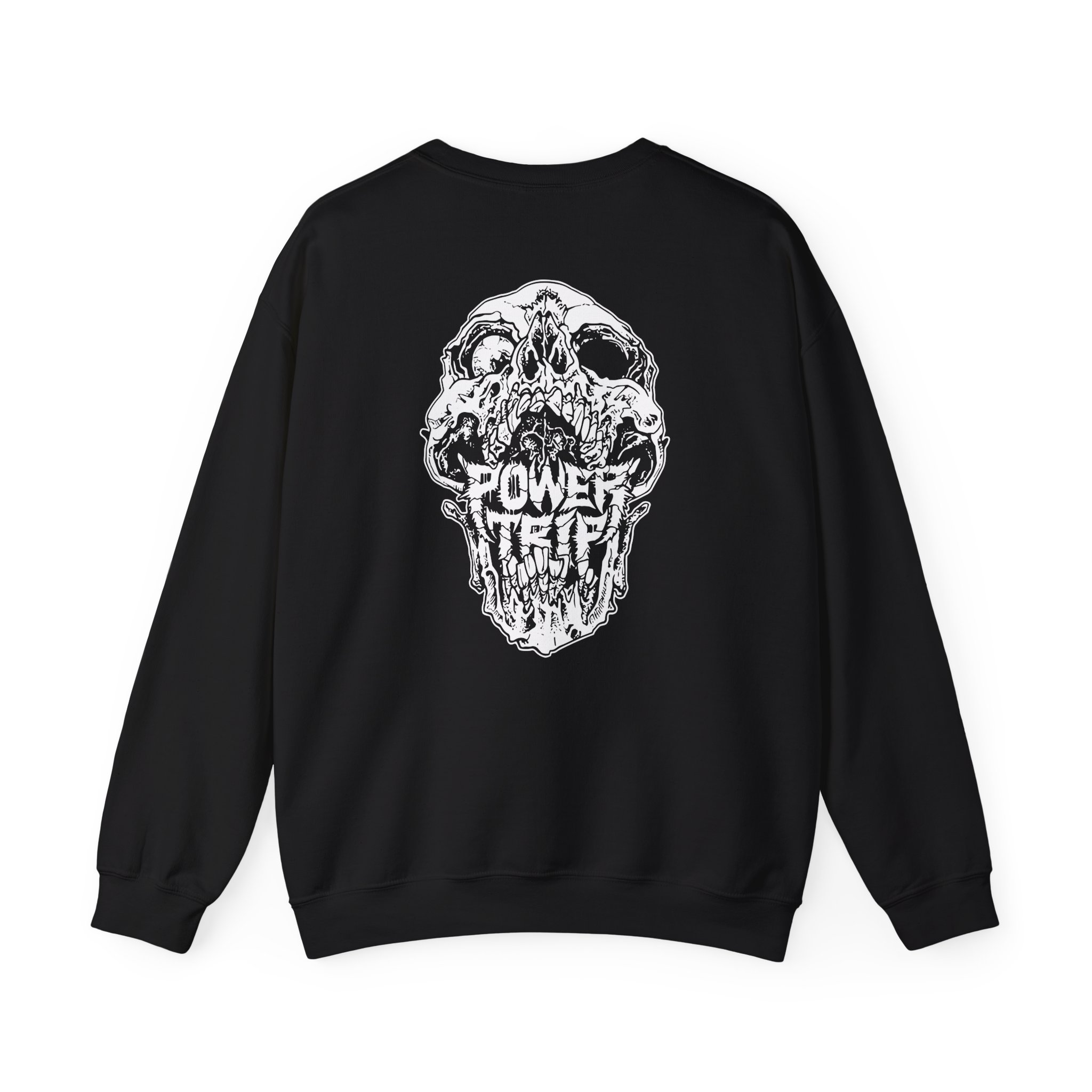 Power Trip Skull Unisex Heavy Blendâ„¢ Crewneck Sweatshirt