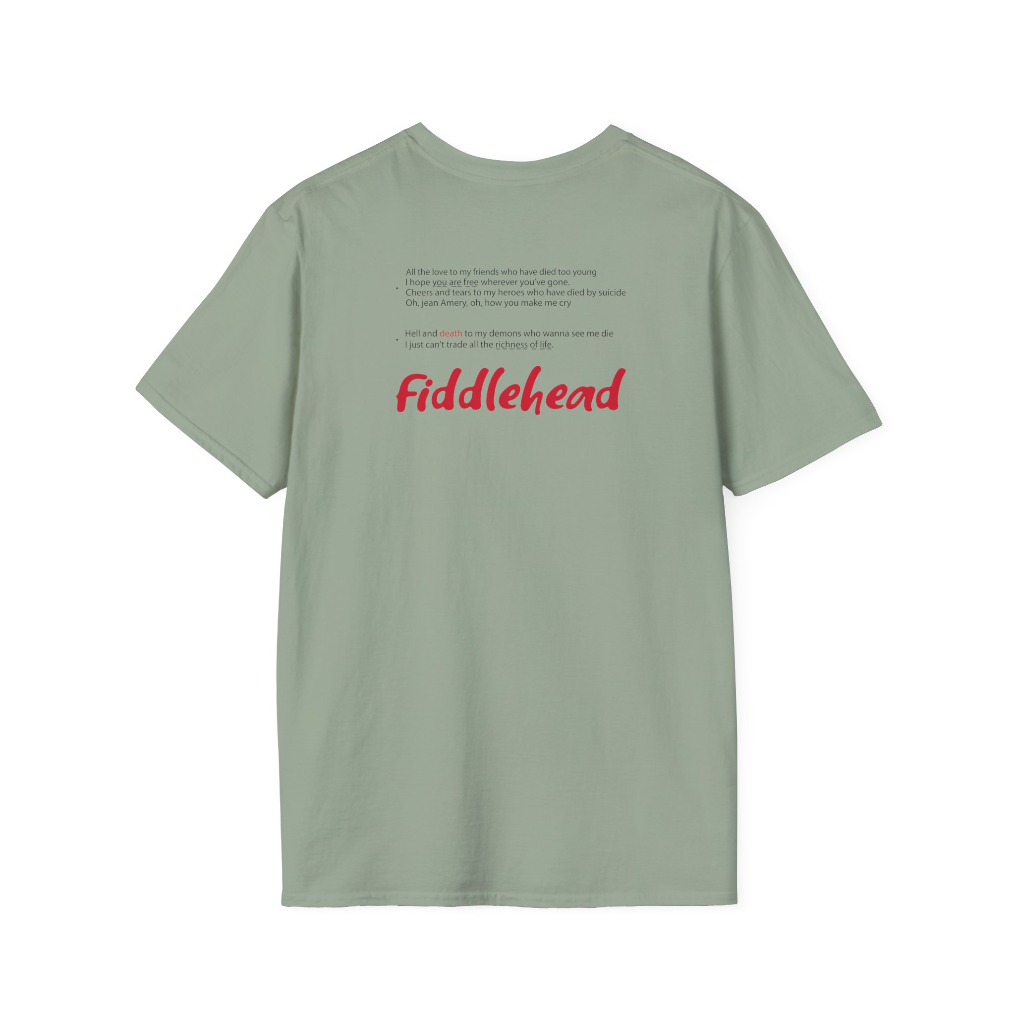 Fiddlehead Jean Emery Unisex Softstyle T-Shirt