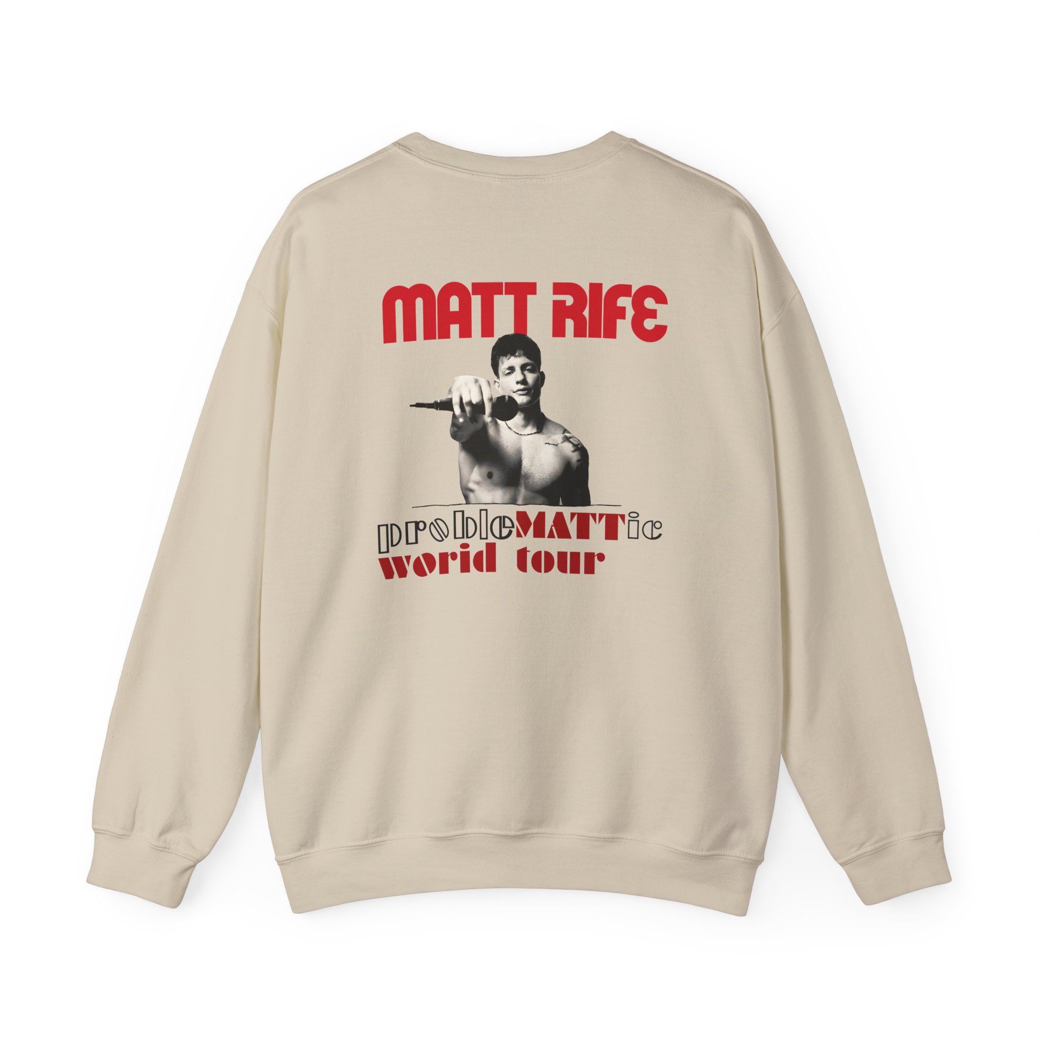 Matt Rife Problemattic Tour Pic Unisex Heavy Blendâ„¢ Crewneck Sweatshirt