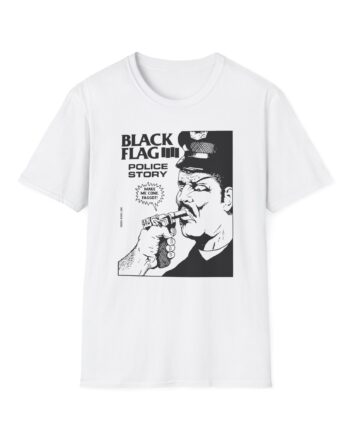 Black Flag Police Story Unisex Softstyle T-Shirt