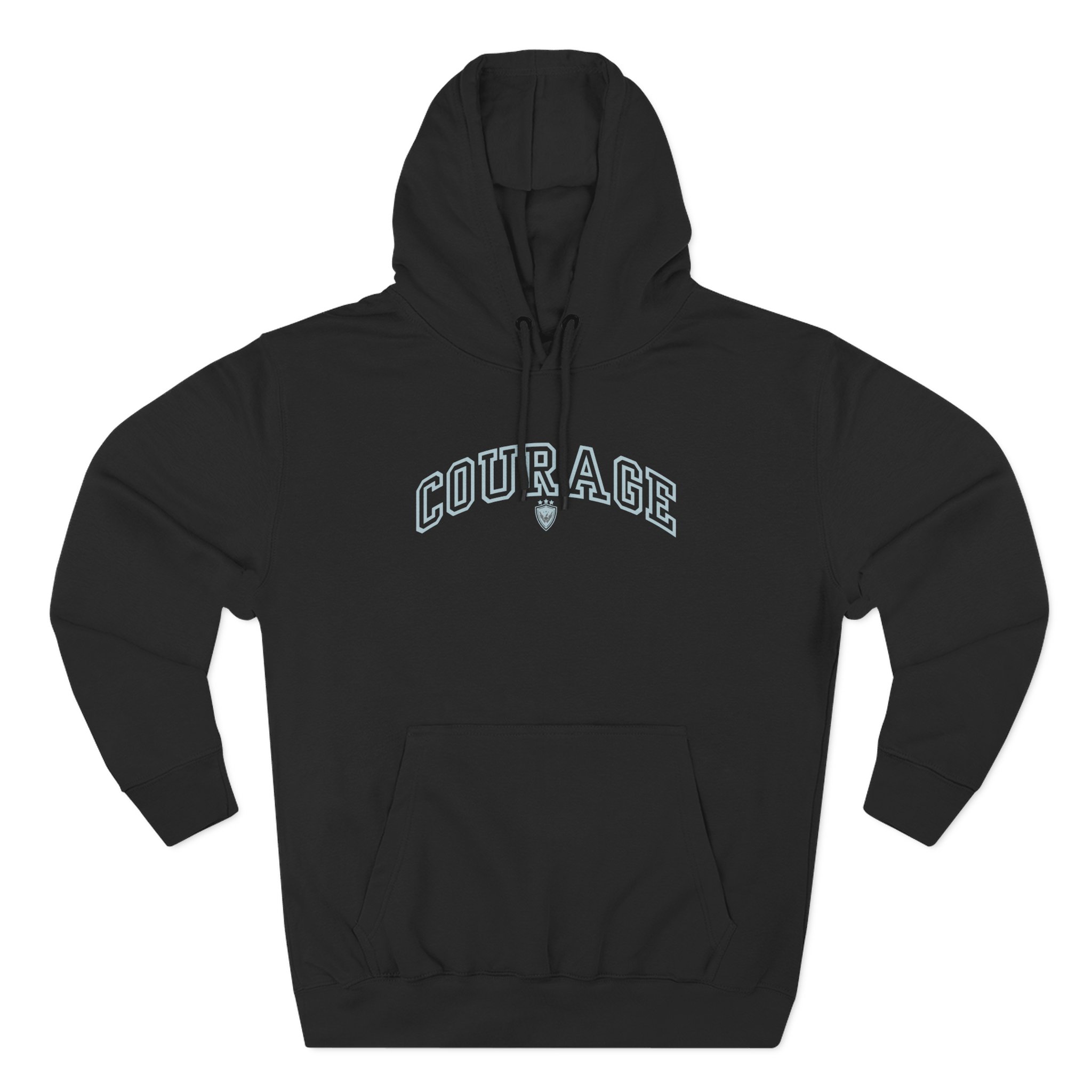 Couragejd Three-Panel Fleece Hoodie