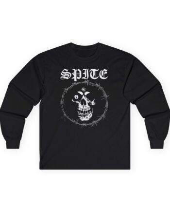 Spite Barbed Skull Unisex Ultra Cotton Long Sleeve Tee