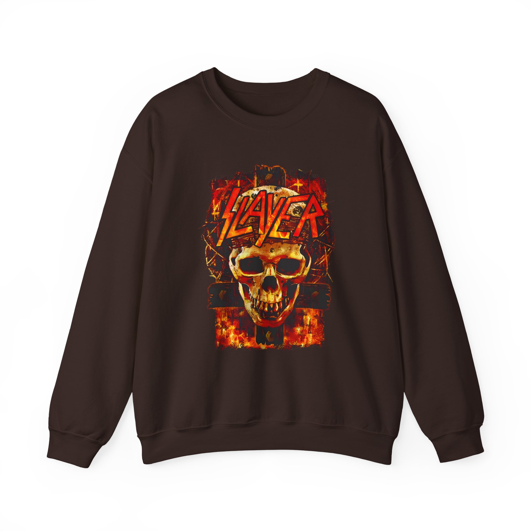 Slayer Skull And Cross Unisex Heavy Blendâ„¢ Crewneck Sweatshirt