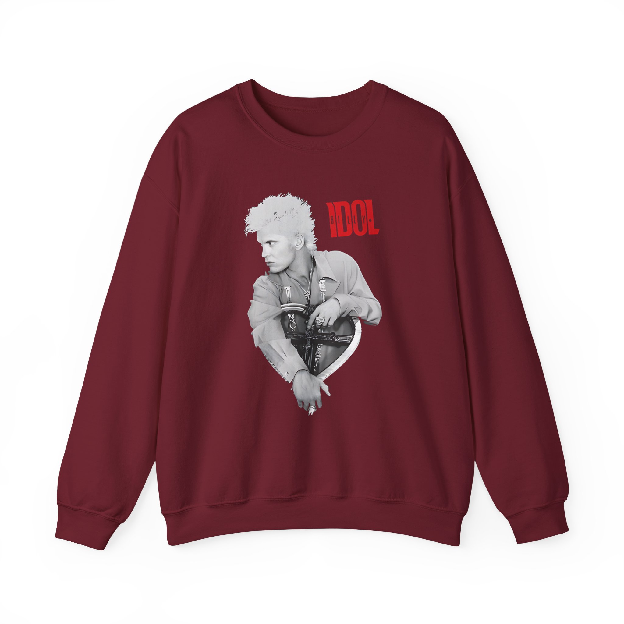 Billy Idol Heart Unisex Heavy Blendâ„¢ Crewneck Sweatshirt
