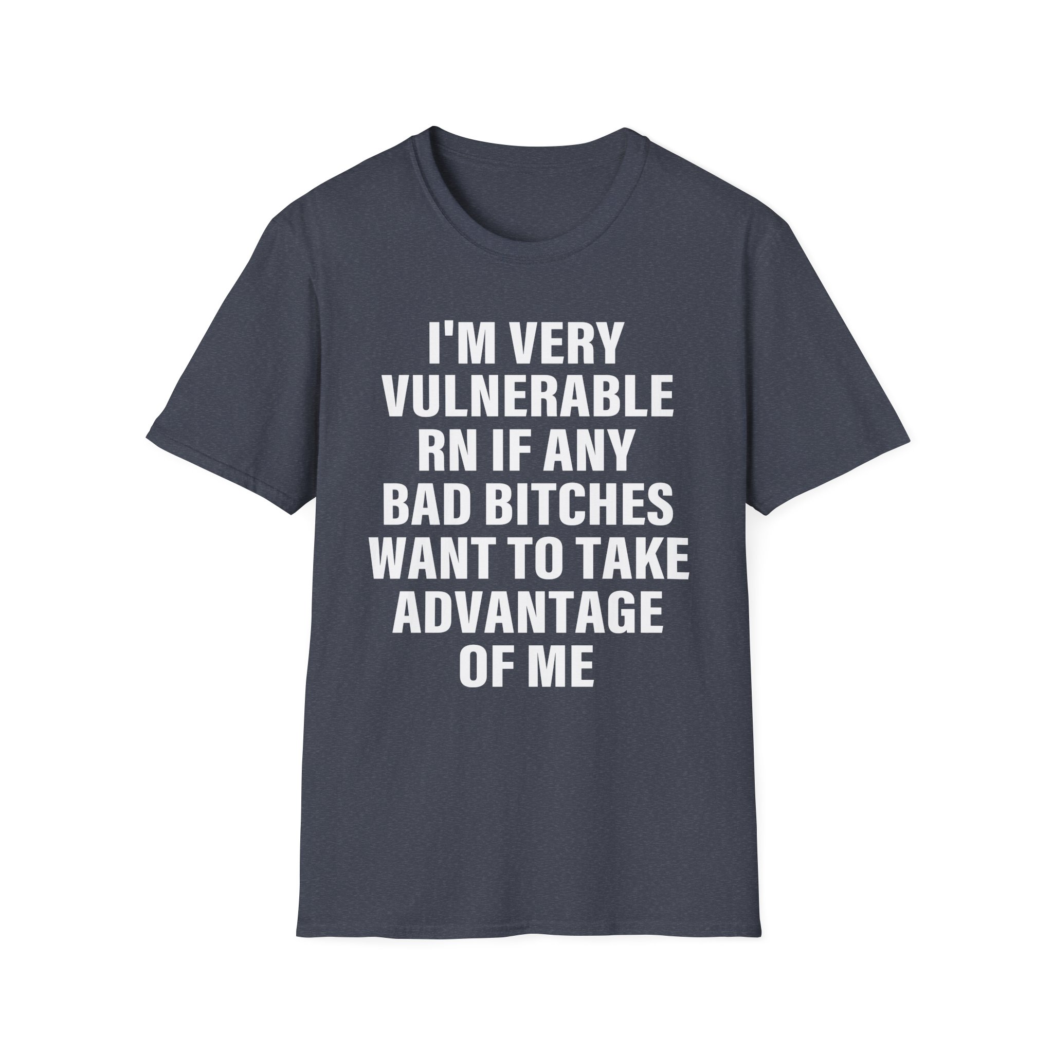 Dom Dolla I'm Very Vulnerable Rn if Any Bad Bitches Want to Take Advantage of Me Unisex Softstyle T-Shirt
