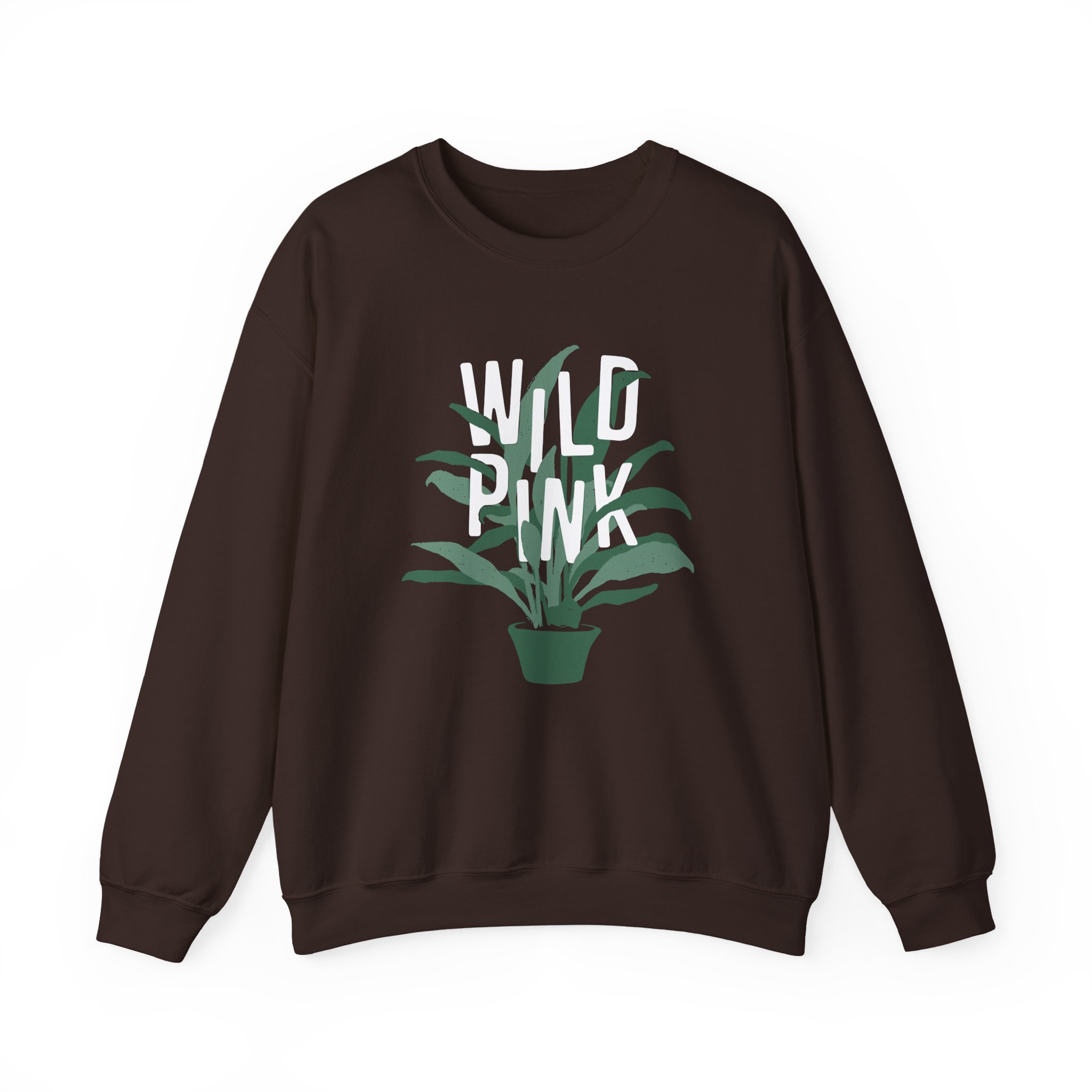 Wild Pink House Plant Unisex Heavy Blendâ„¢ Crewneck Sweatshirt