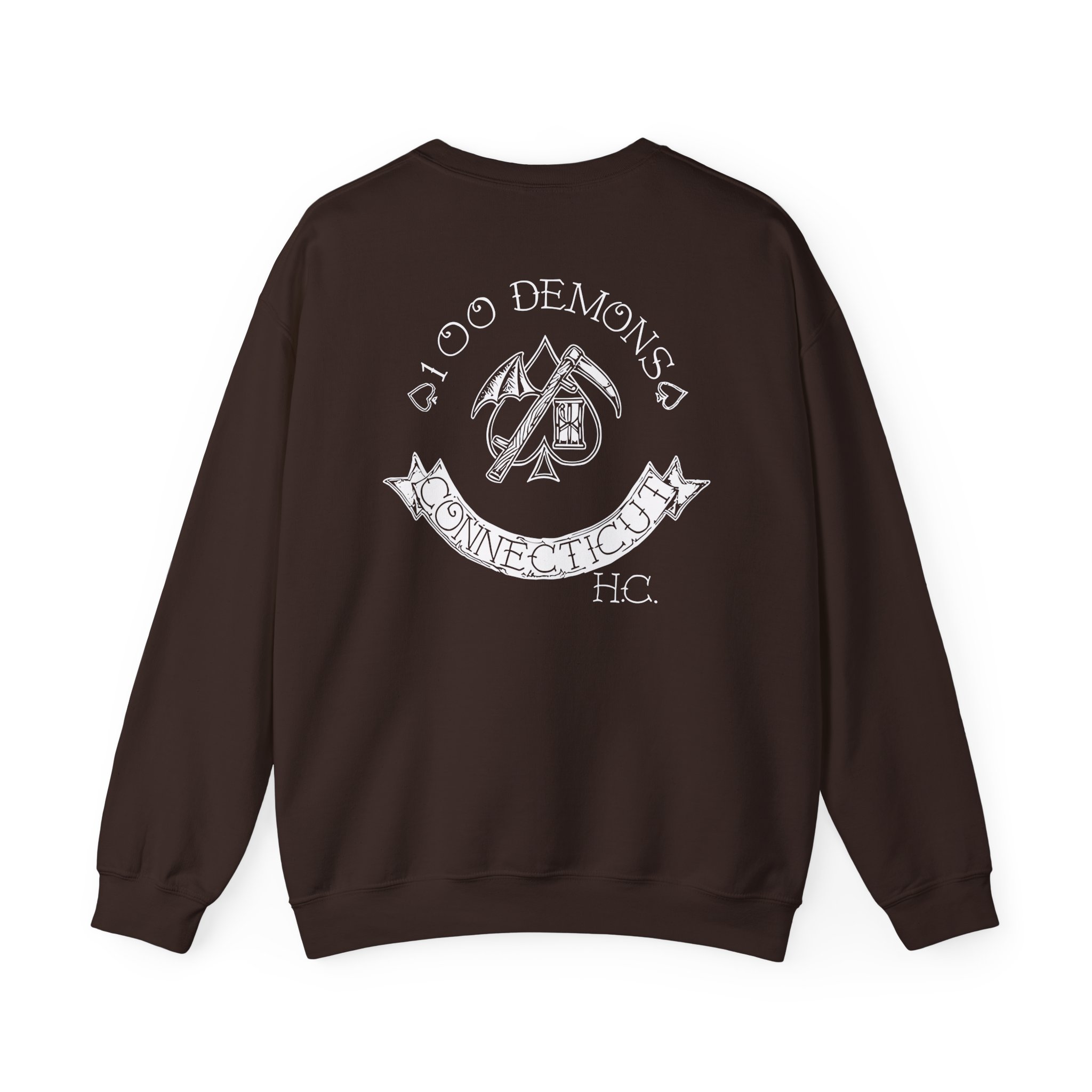 100 Demons Spade Sickle Unisex Heavy Blendâ„¢ Crewneck Sweatshirt