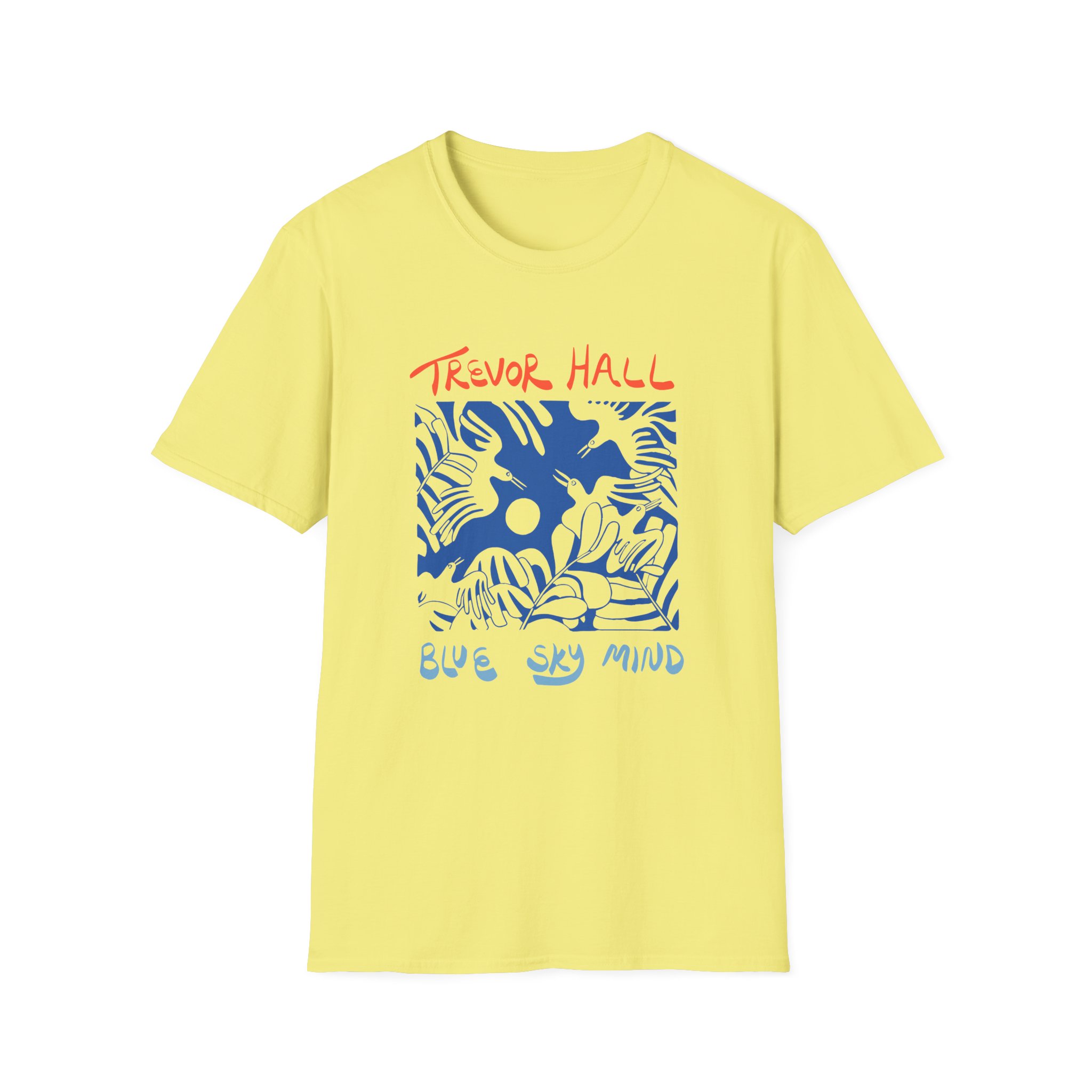 Trevor Hall Blue Sky Mind Birds Unisex Softstyle T-Shirt