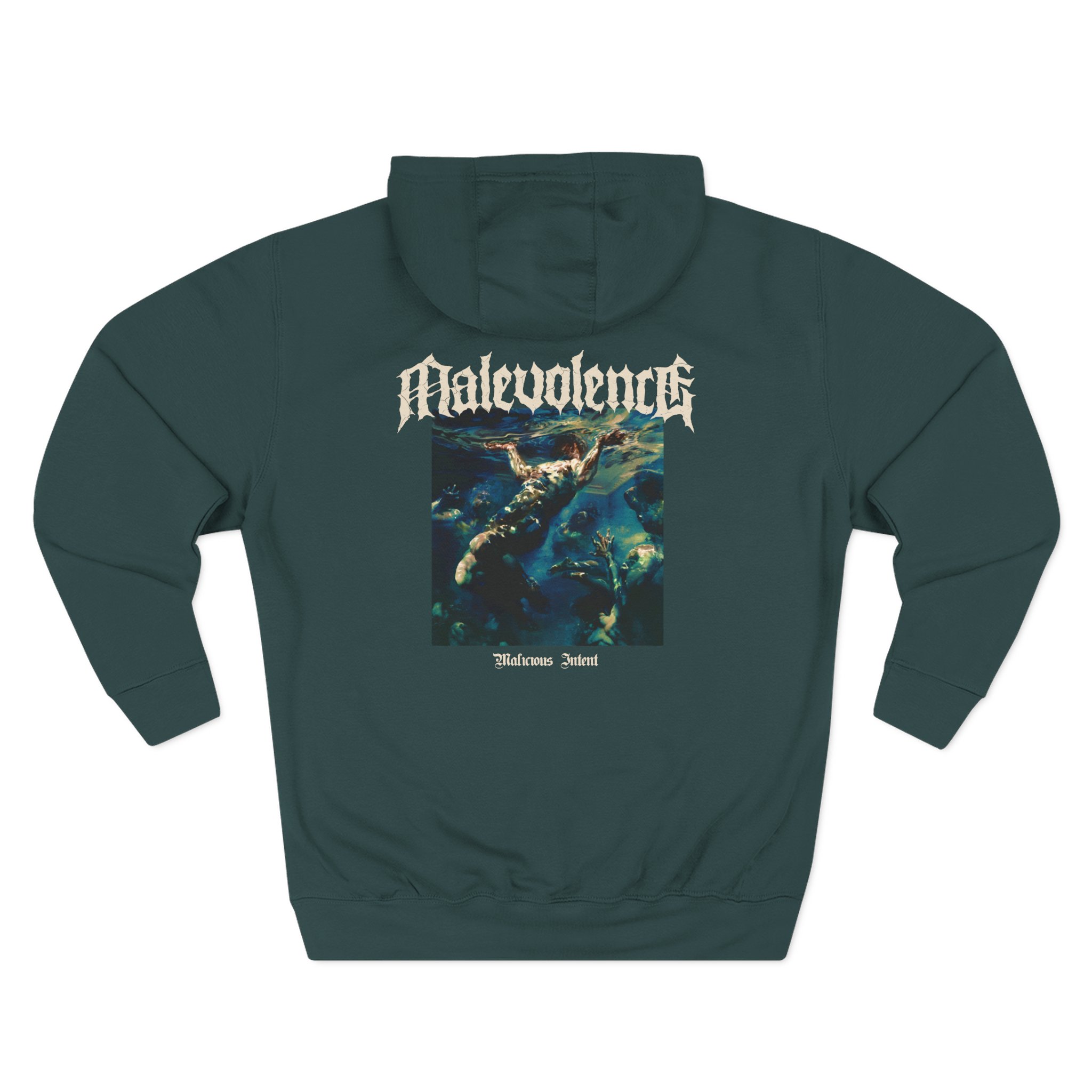 Malevolence Malicious Intent Three-Panel Fleece Hoodie