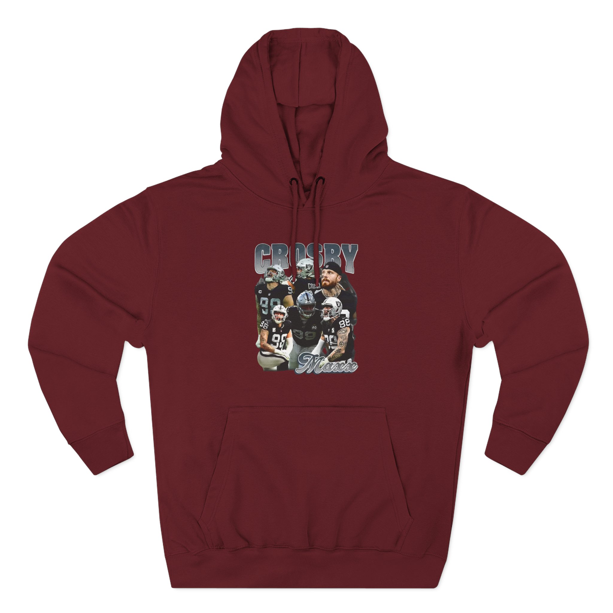 Maxx Crosby COLLAGE Three-Panel Fleece Hoodie