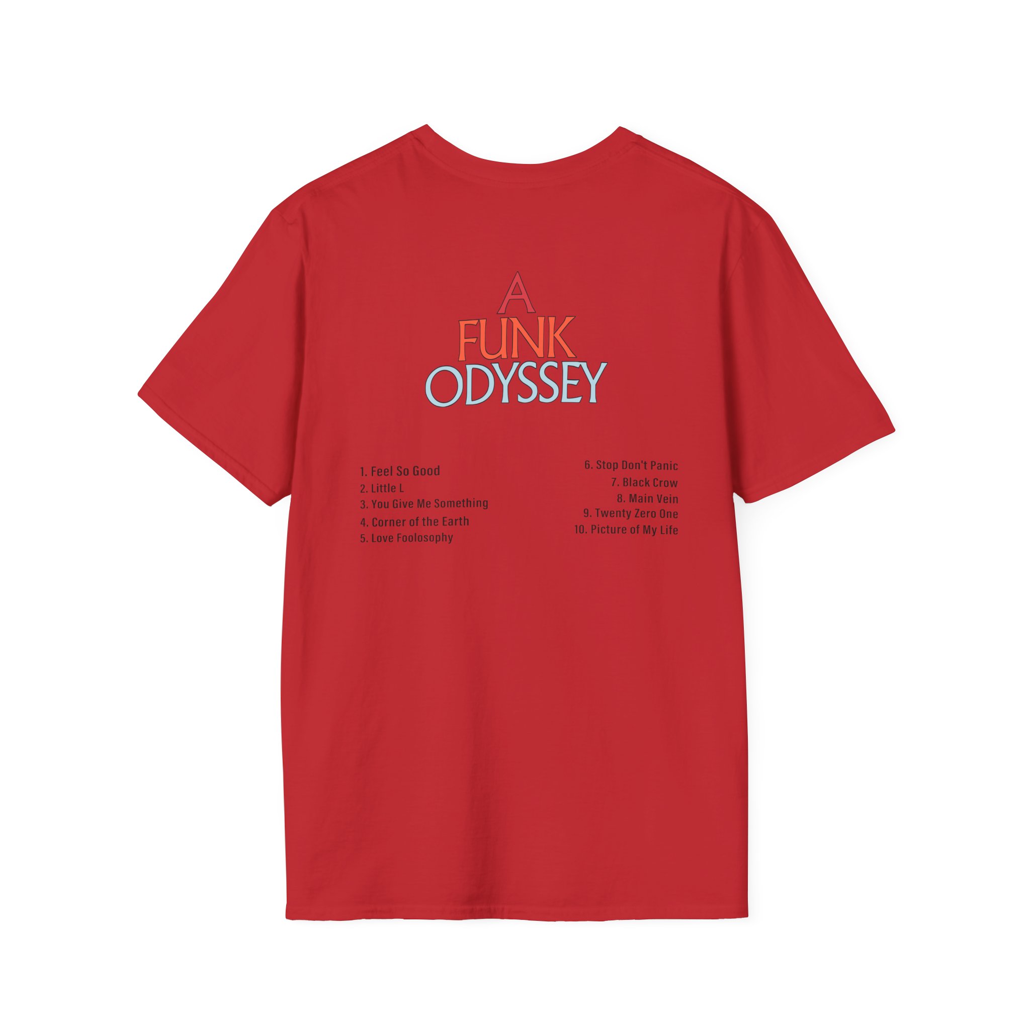 J Funk Odyssey Tracklist Unisex Softstyle T-Shirt