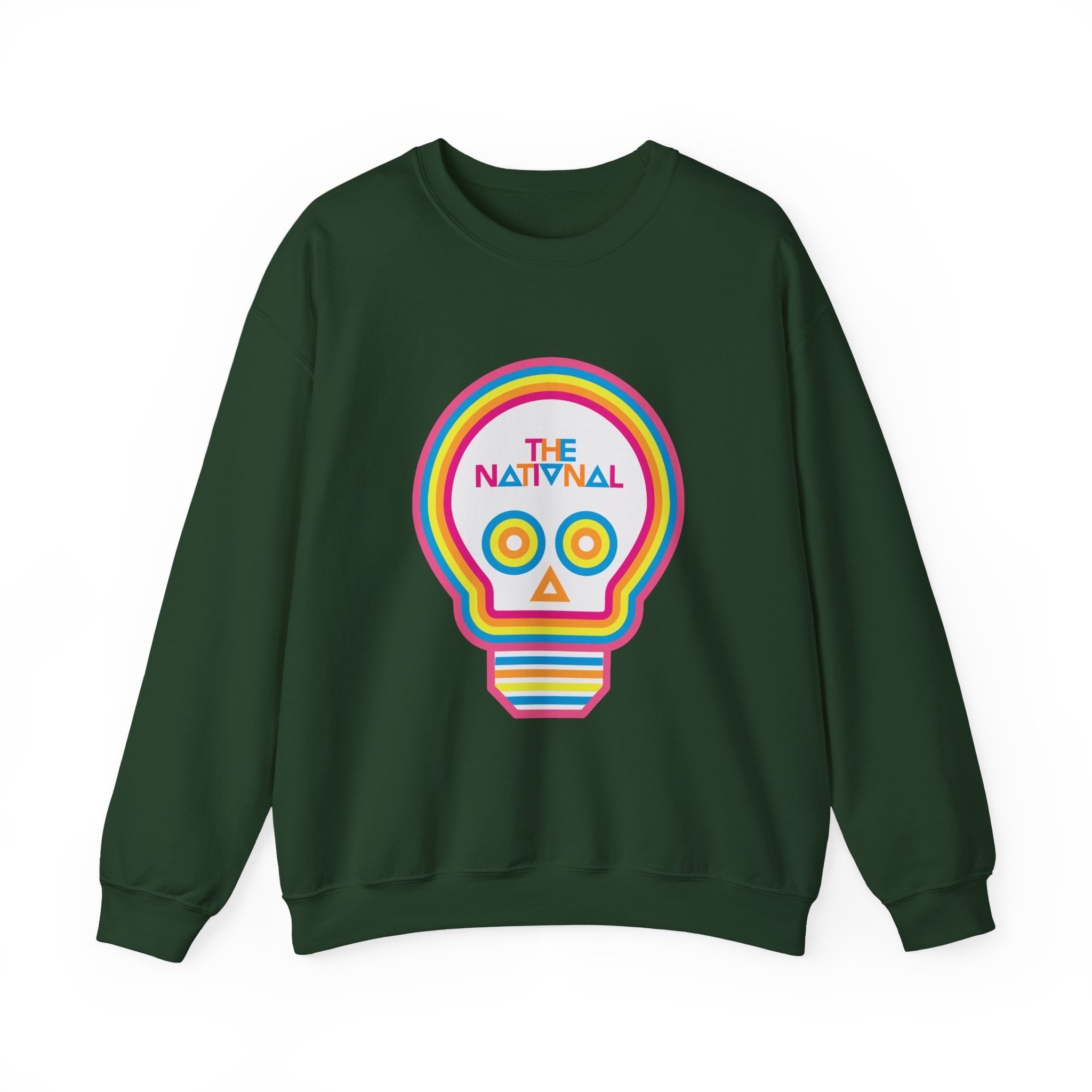 The National Lightbulb Skull Unisex Heavy Blend Crewneck Sweatshirt