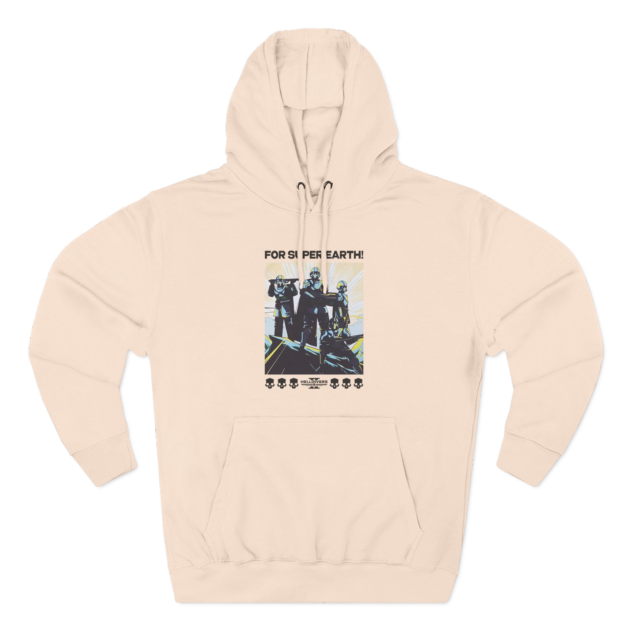 Helldivers for Democracy Three-Panel Fleece Hoodie