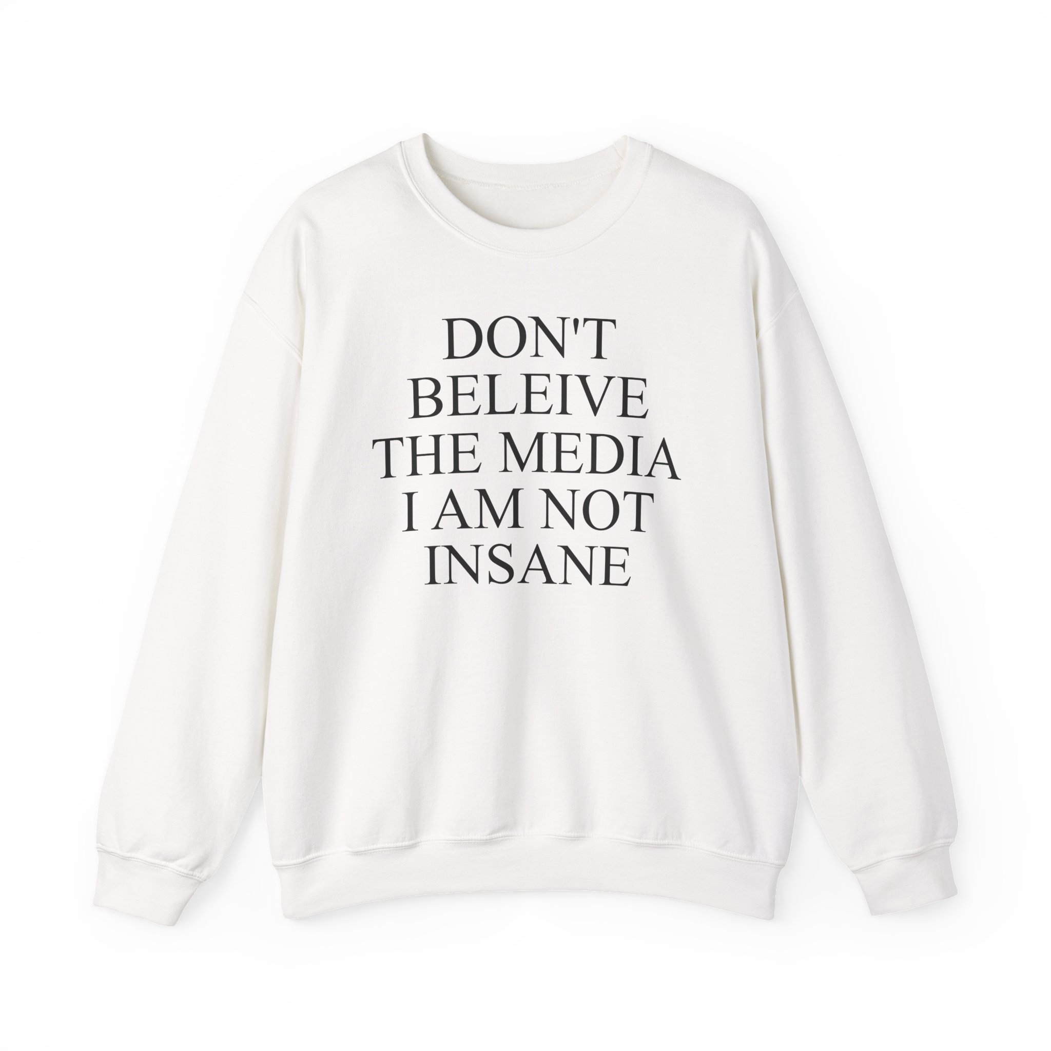 Joost Klein Don't Believe the Media I Am Not Insane Unisex Heavy Blendâ„¢ Crewneck Sweatshirt