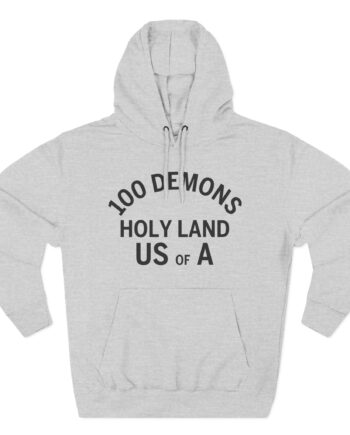100 Demons Holyland Three-Panel Fleece Hoodie