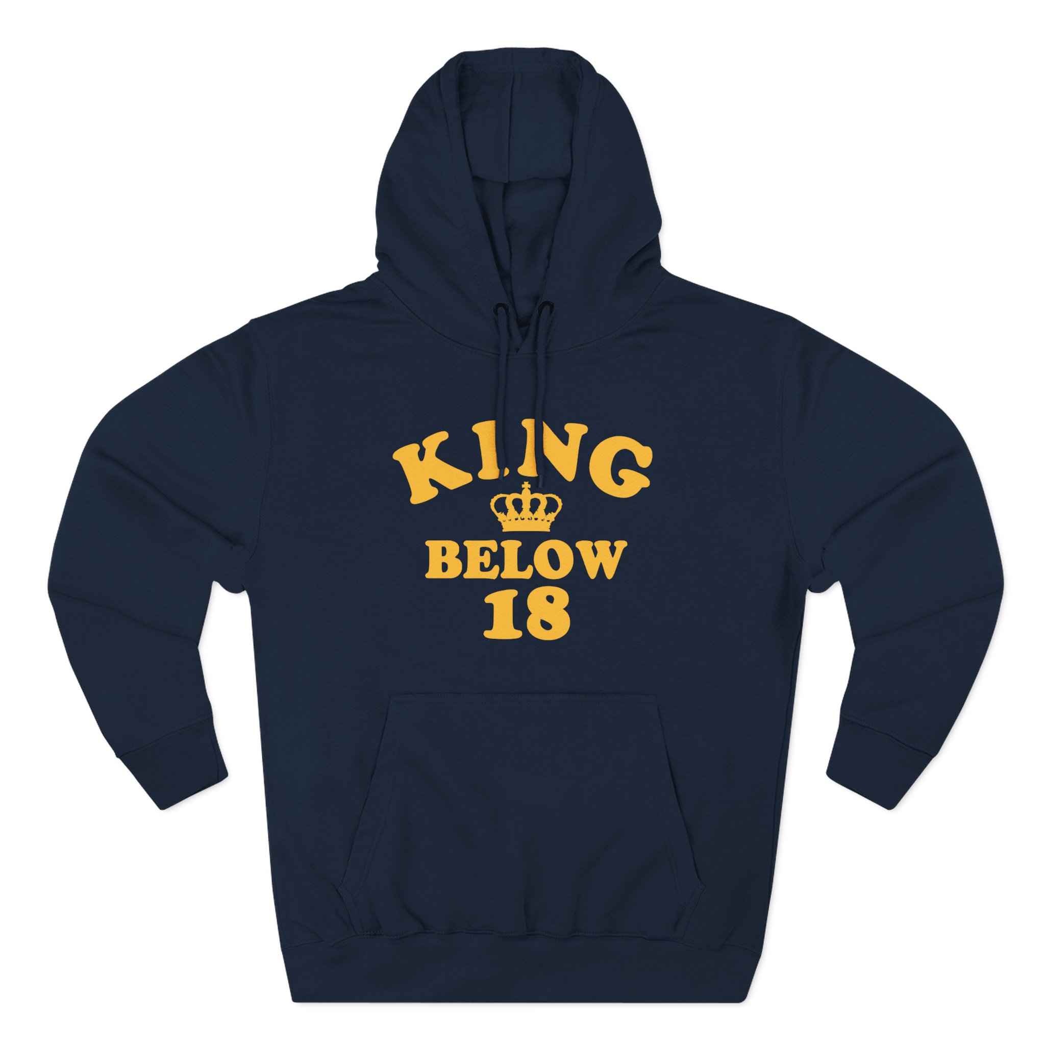 Ymh King Below 18 Toddler Three-Panel Fleece Hoodie
