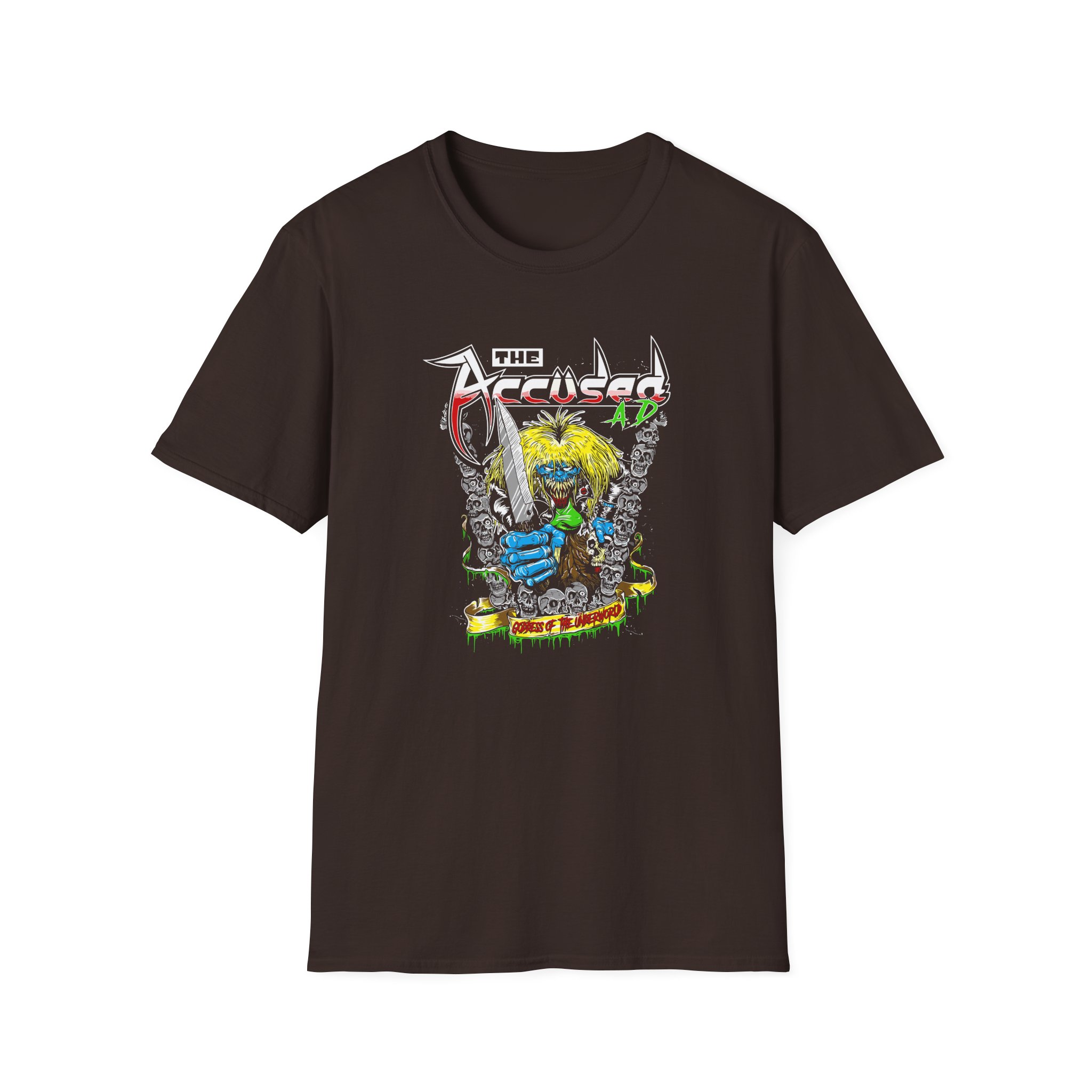Accused Ad Goddess of the Underworld Unisex Softstyle T-Shirt