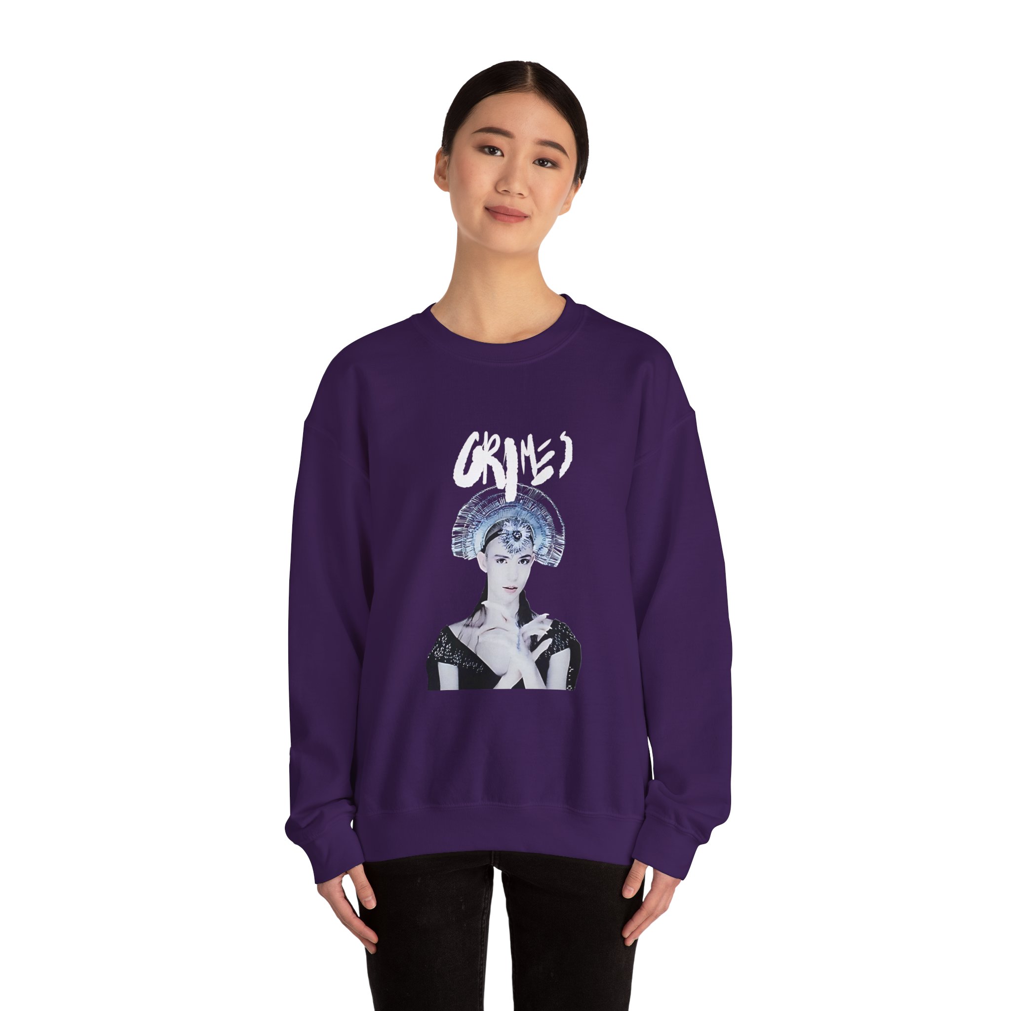Grimes Head Dress Unisex Heavy Blend Crewneck Sweatshirt