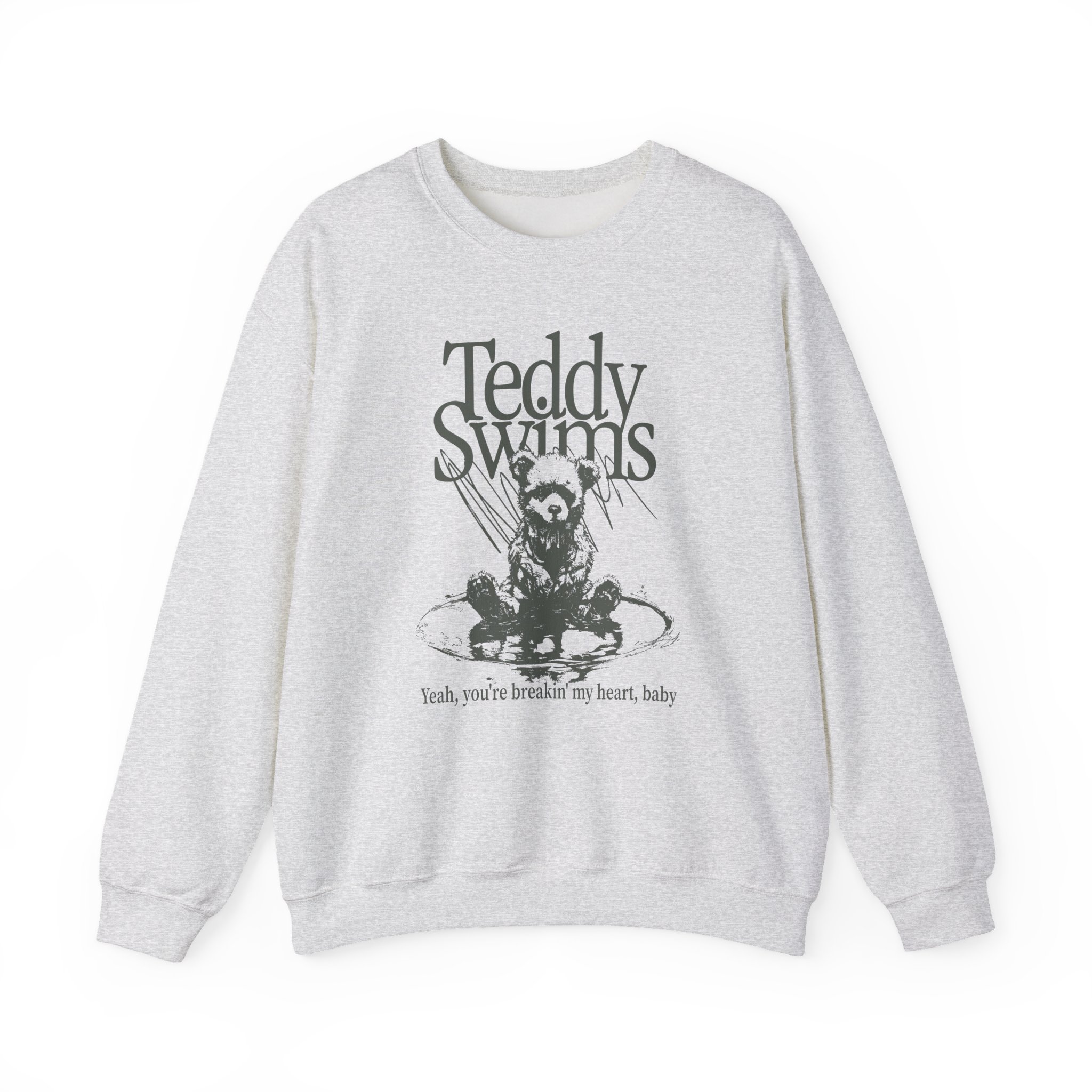Teddy Swims Breakin' My Heart Unisex Heavy Blend Crewneck Sweatshirt