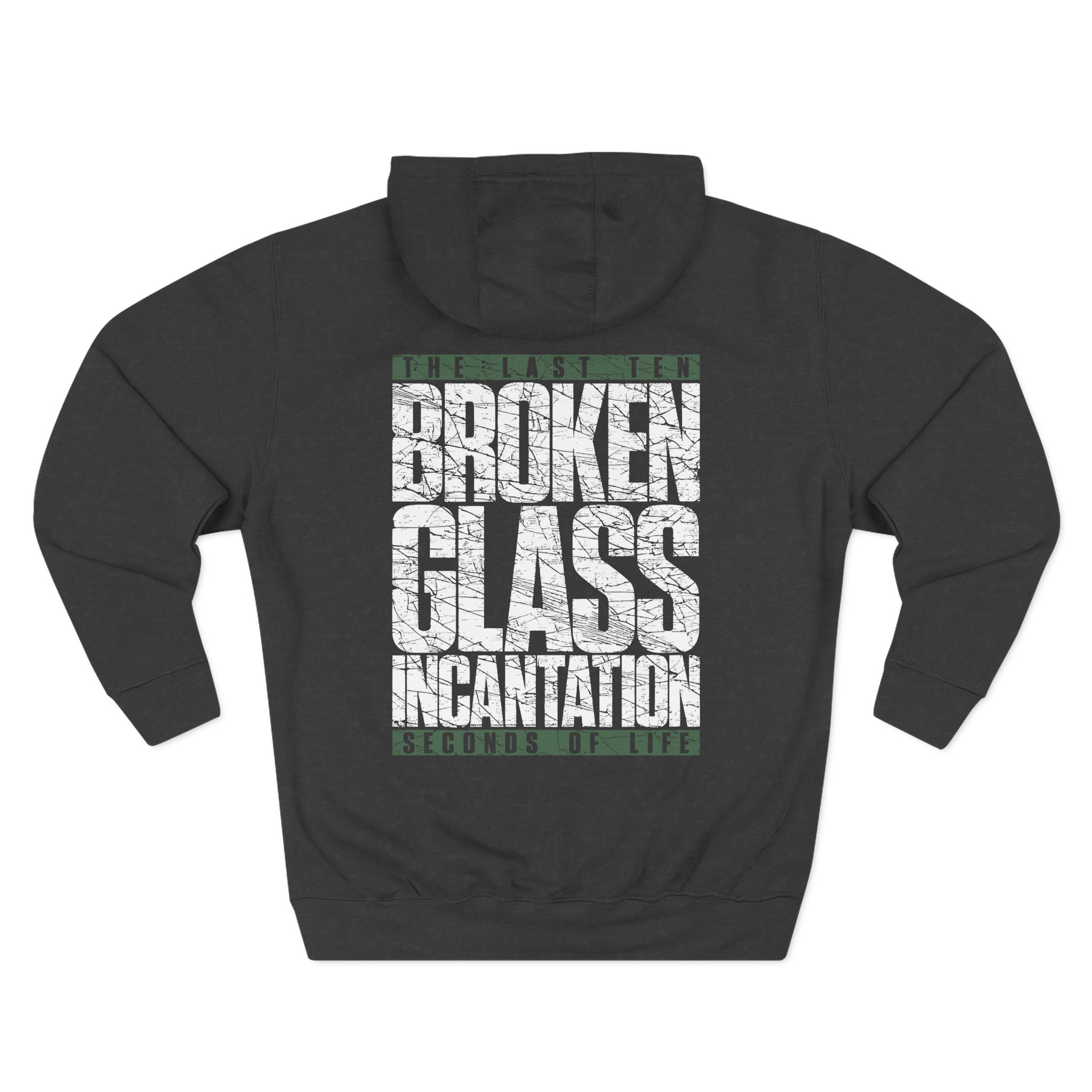 The Last Ten Seconds of Life Broken Glass Three-Panel Fleece Hoodie