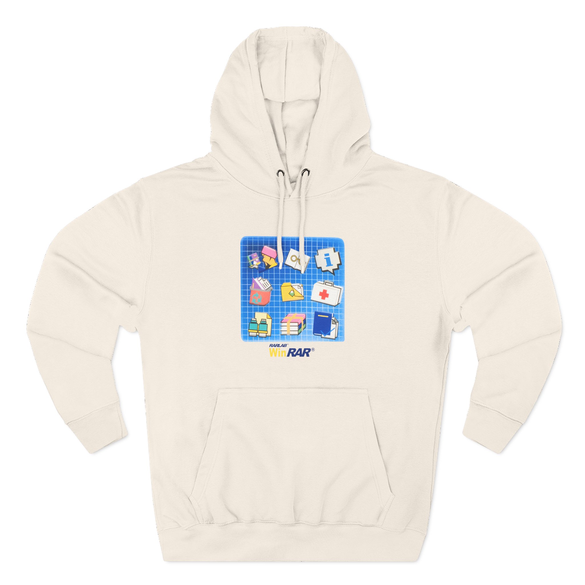 Winrar Software Update Three-Panel Fleece Hoodie