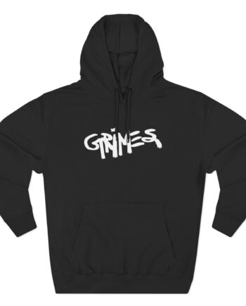 Grimes Logo Three-panel Fleece Hoodie