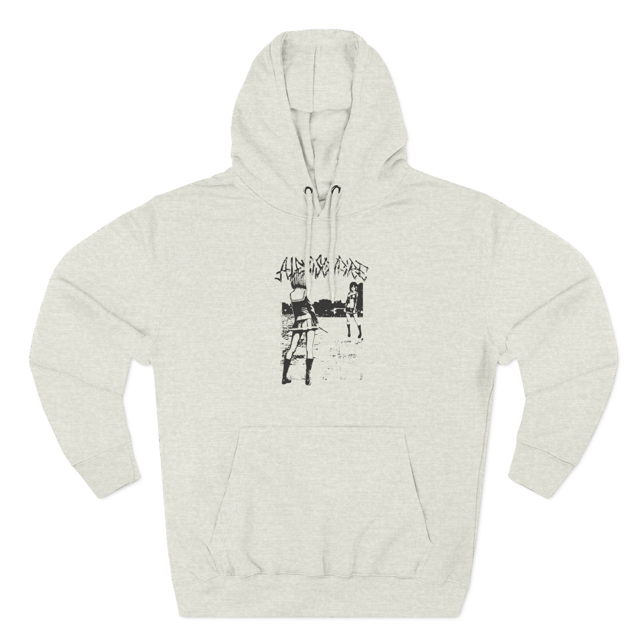 Alexisonfire Anime Knife Fight Three-Panel Fleece Hoodie