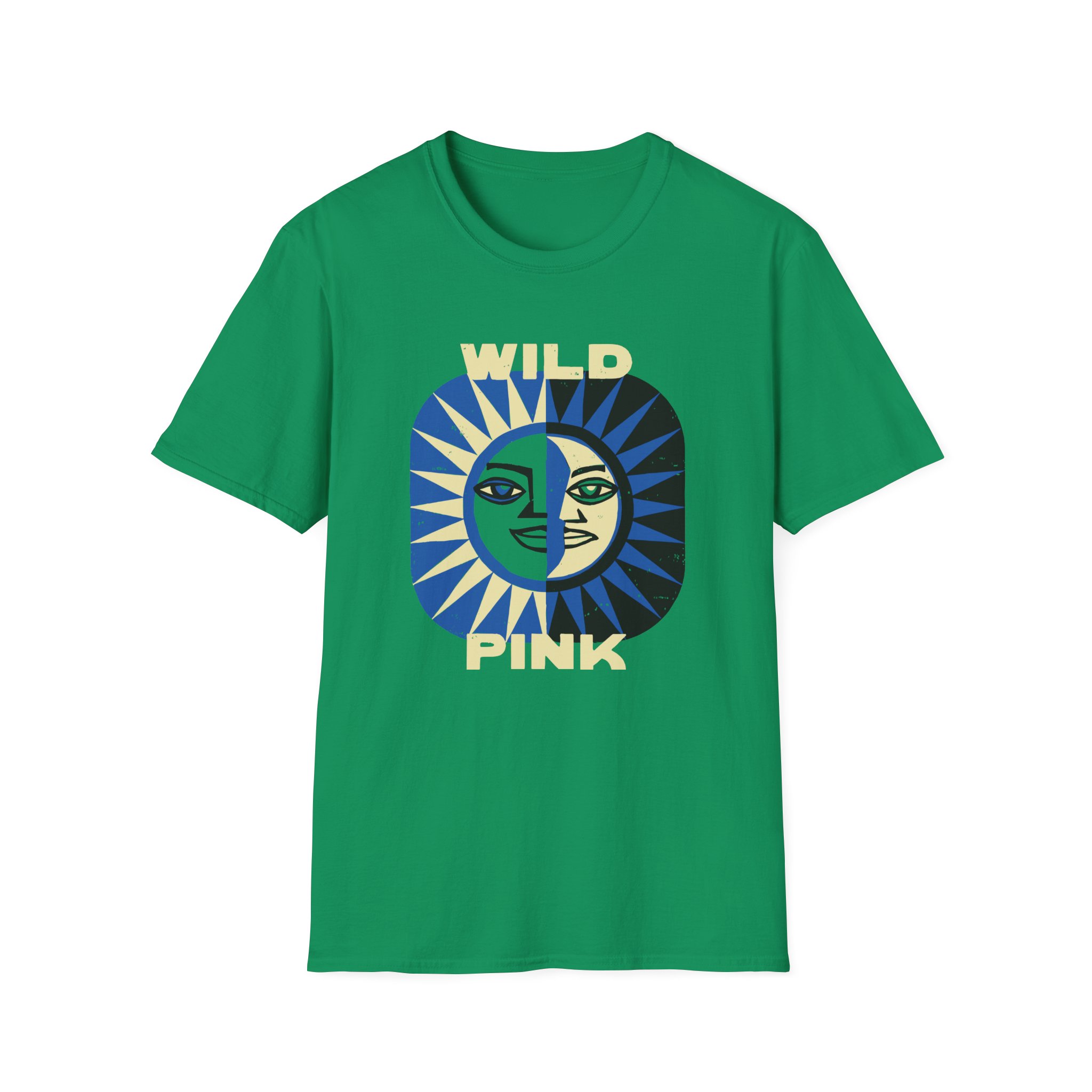Wild Pink Sun Moon Unisex Softstyle T-Shirt