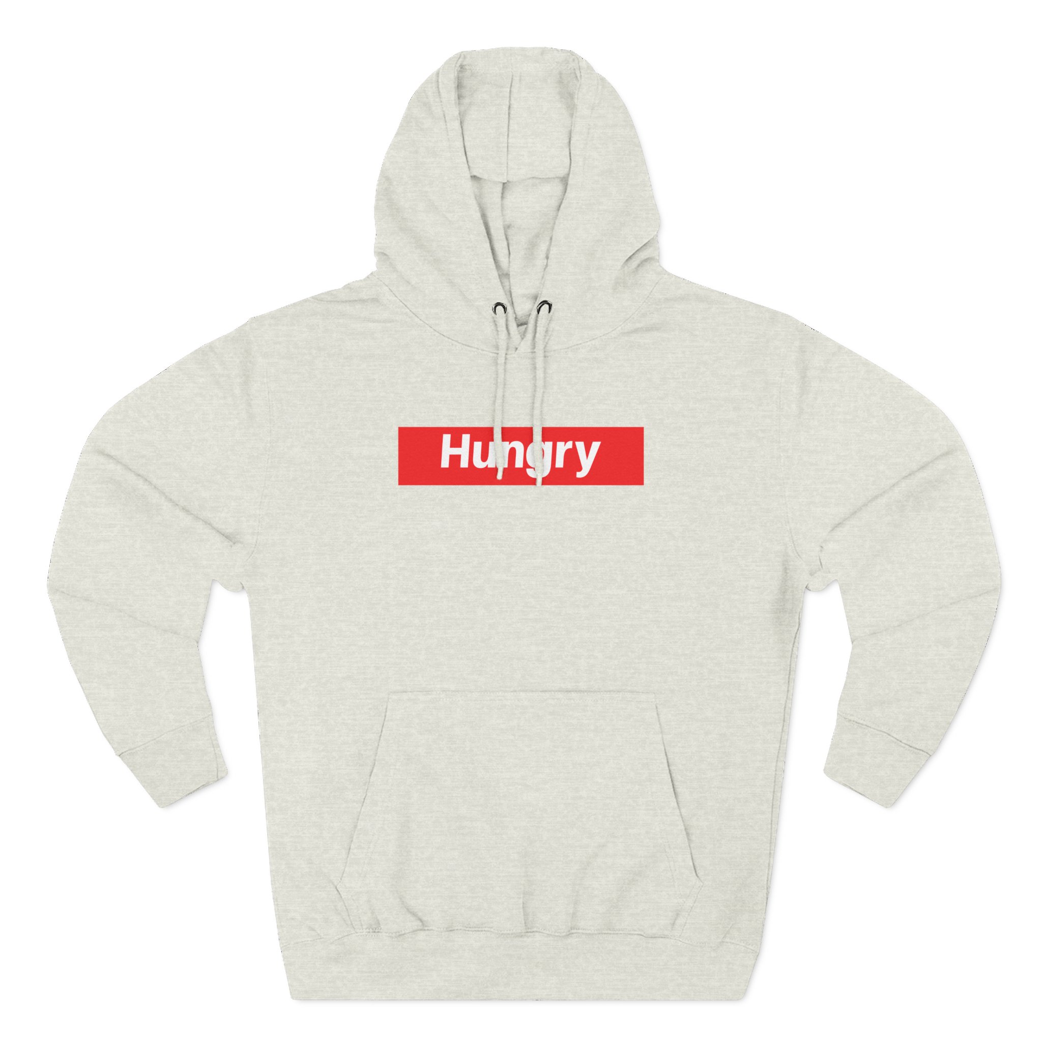 Hungry Box Logo Three-Panel Fleece Hoodie