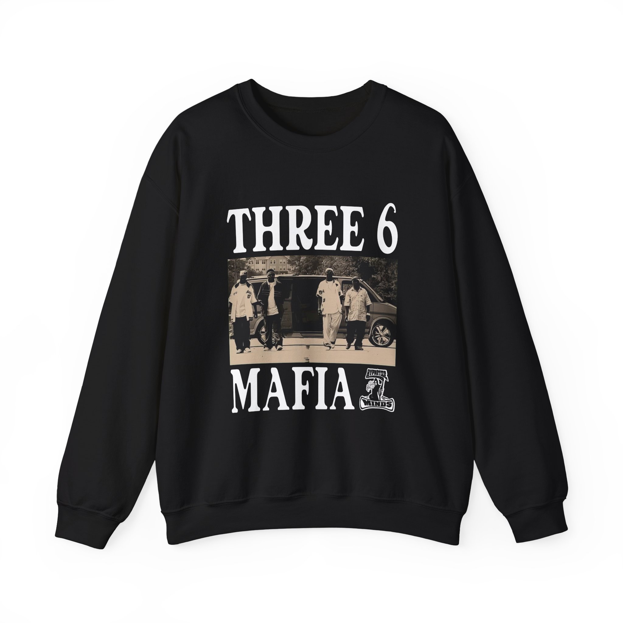 Three 6 Mafia Ridin Spinners Unisex Heavy Blendâ„¢ Crewneck Sweatshirt