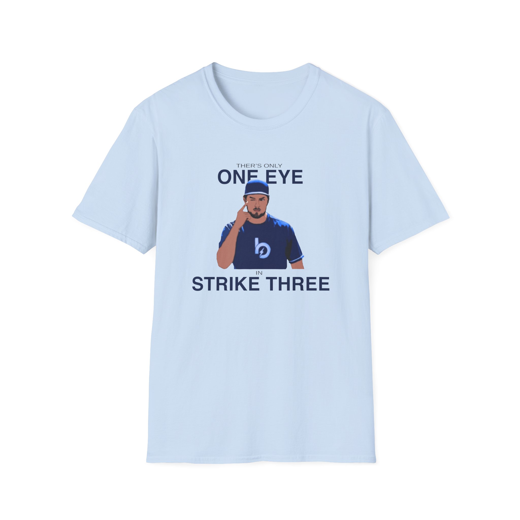 Trevor Bauer One Eye Strike Three Unisex Softstyle T-Shirt