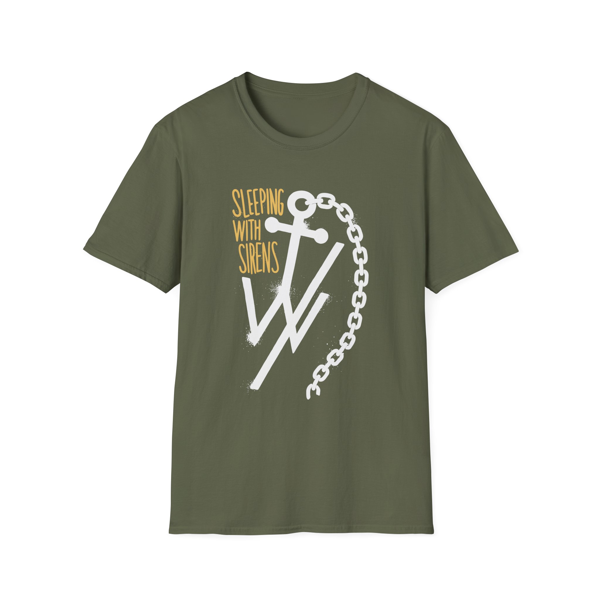 Sleeping With Sirens Anchor Chain Unisex Softstyle T-Shirt