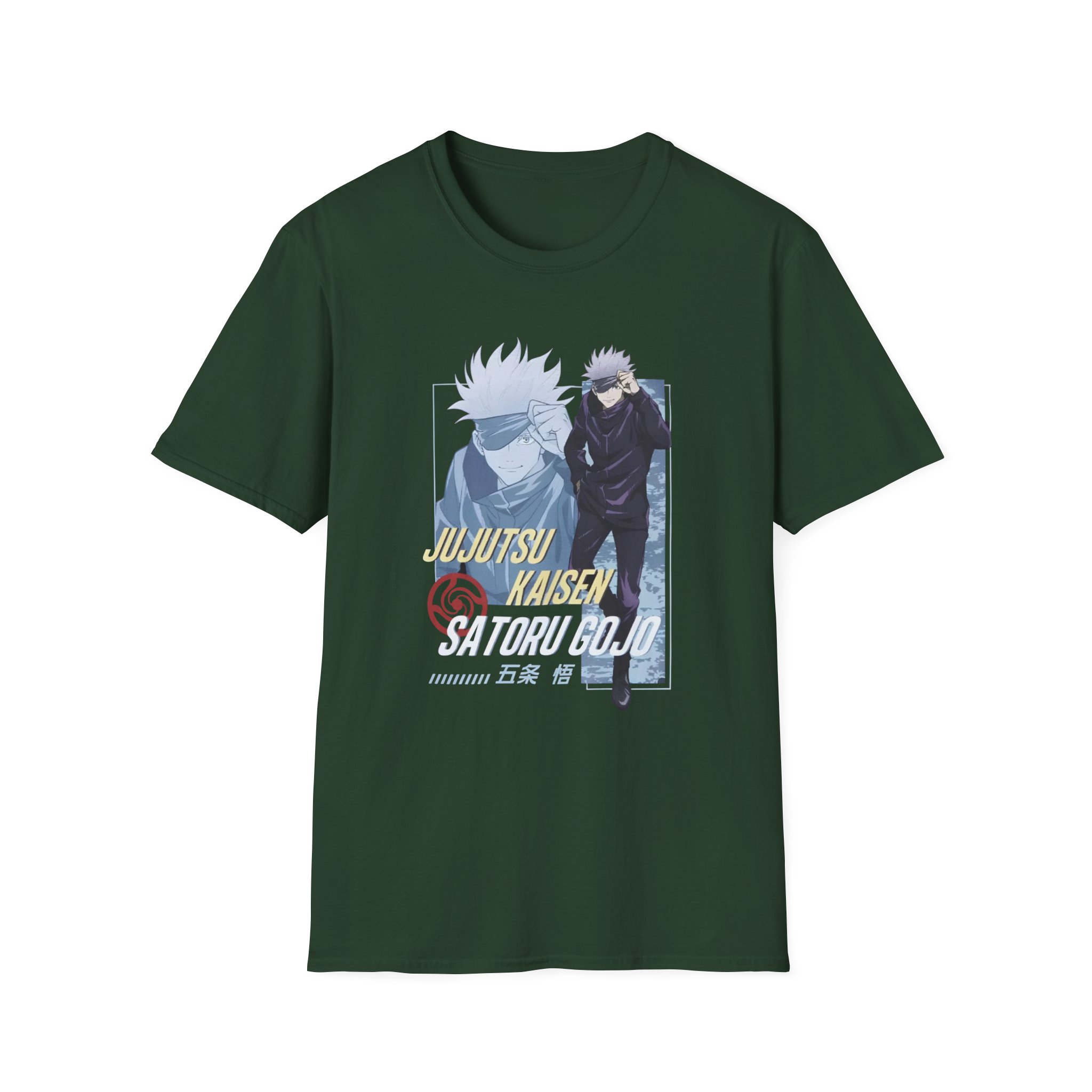 Jujutsu Kaisen Gojo Tonal Portrait Unisex Softstyle T-Shirt