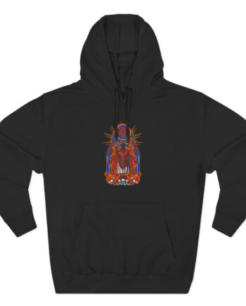Slayer Goatgod Stained Glass Three-Panel Fleece Hoodie