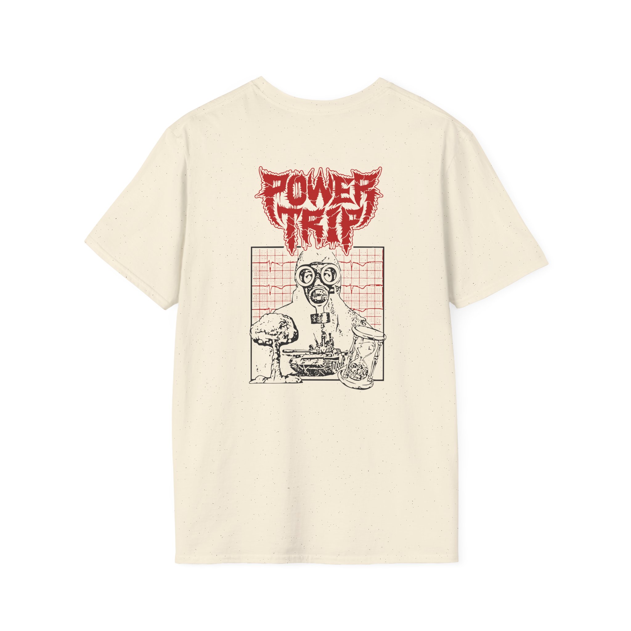 Power Trip Gas Mask Unisex Softstyle T-Shirt