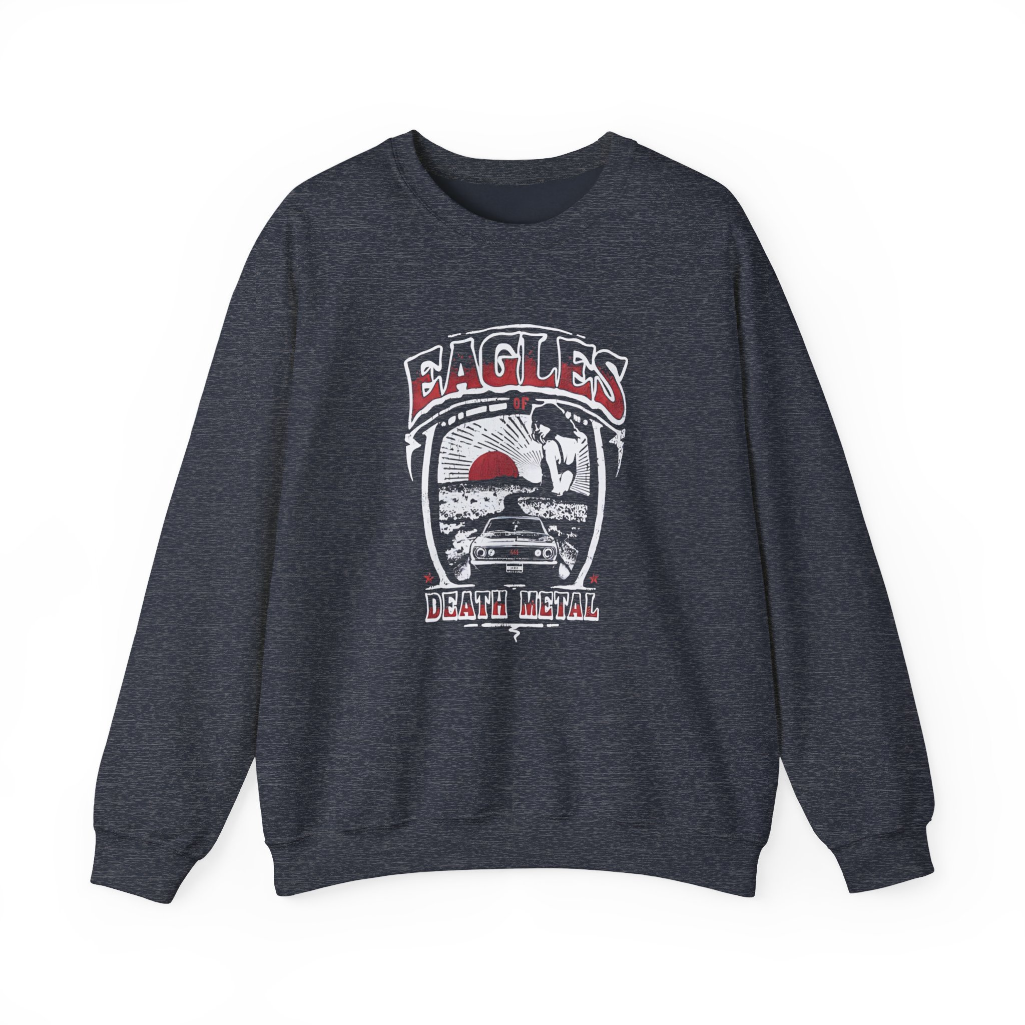 Eagles of Death Metal Muscle Car Unisex Heavy Blendâ„¢ Crewneck Sweatshirt