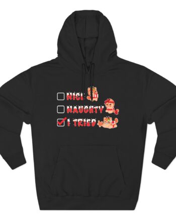 Aphmau Naughty Nice Holiday Three-Panel Fleece Hoodie
