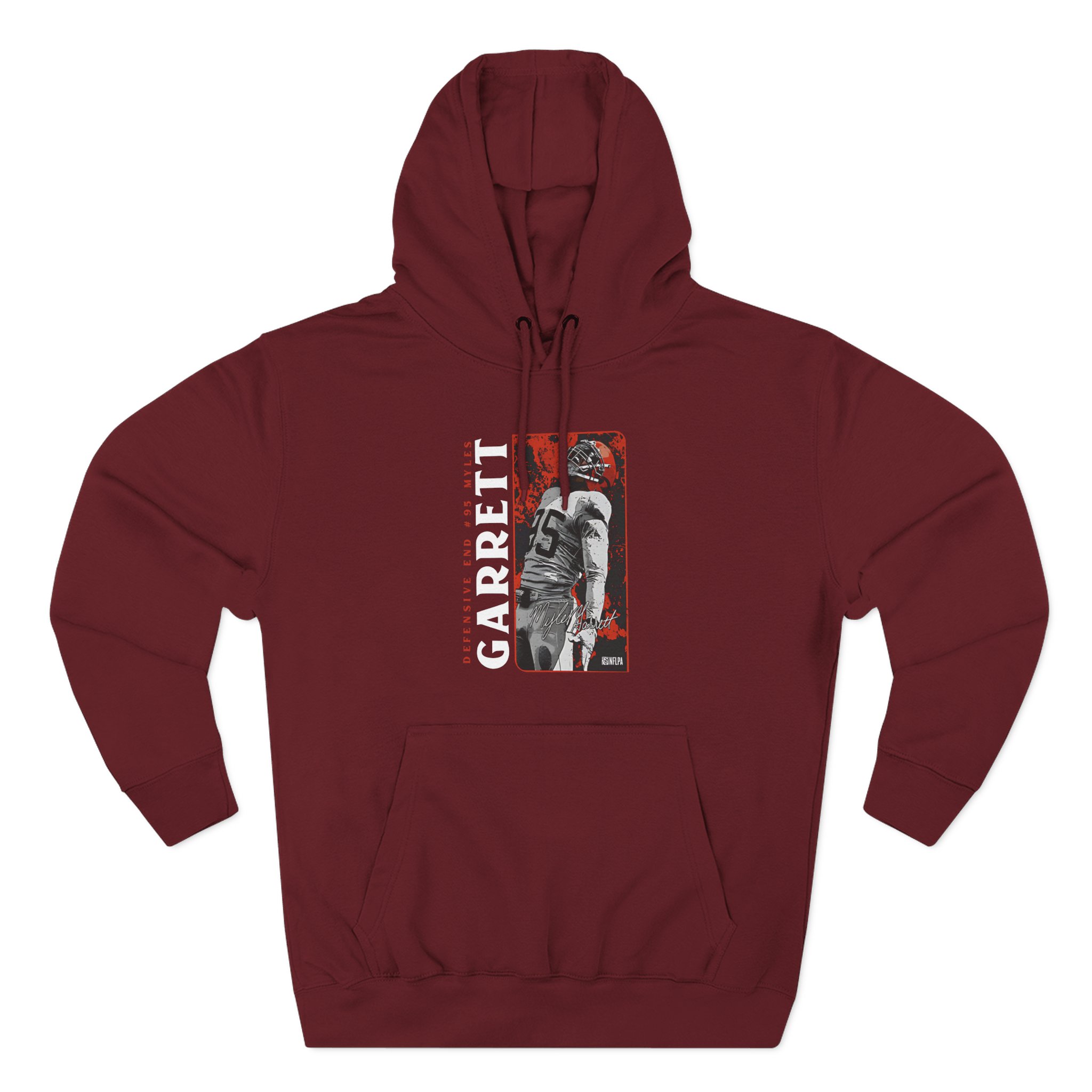 Myles Garrett Three-Panel Fleece Hoodie