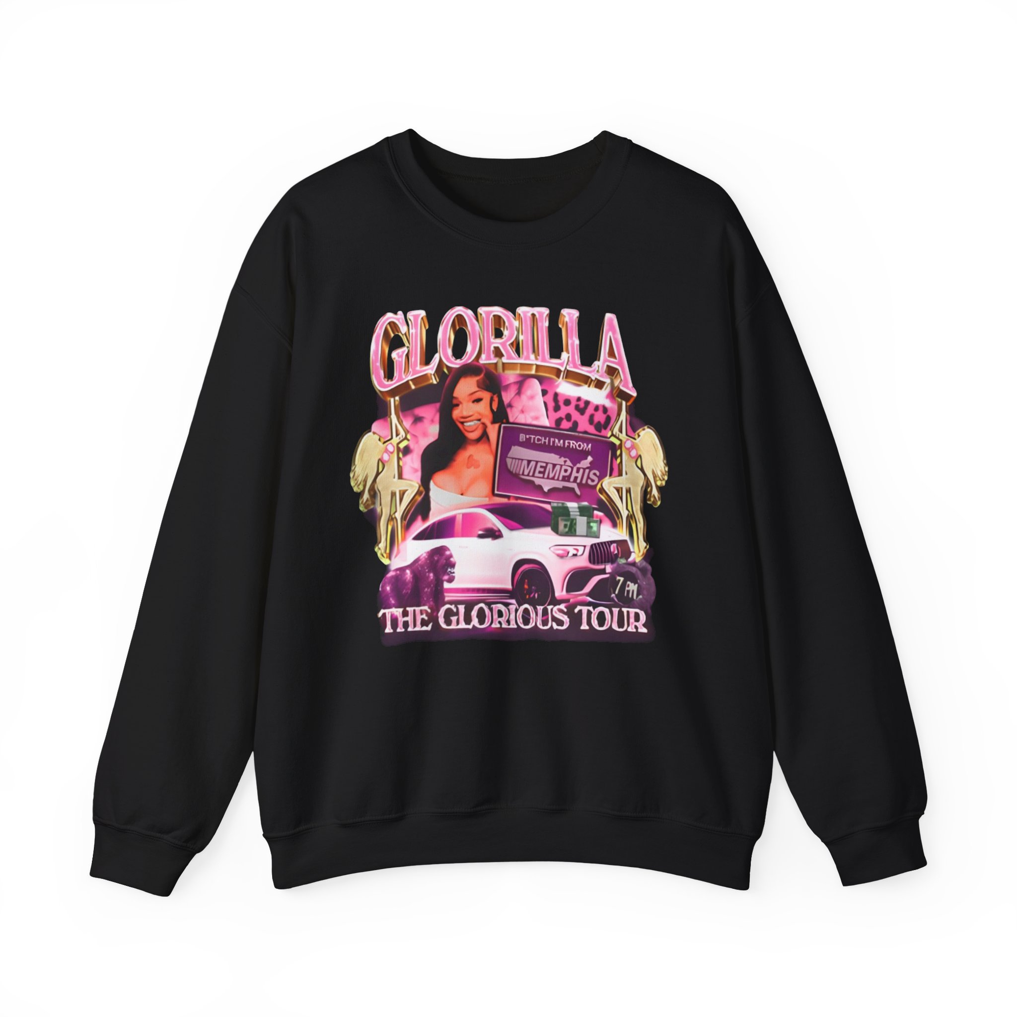 Glorilla Glorious Tour From Memphis Unisex Heavy Blendâ„¢ Crewneck Sweatshirt