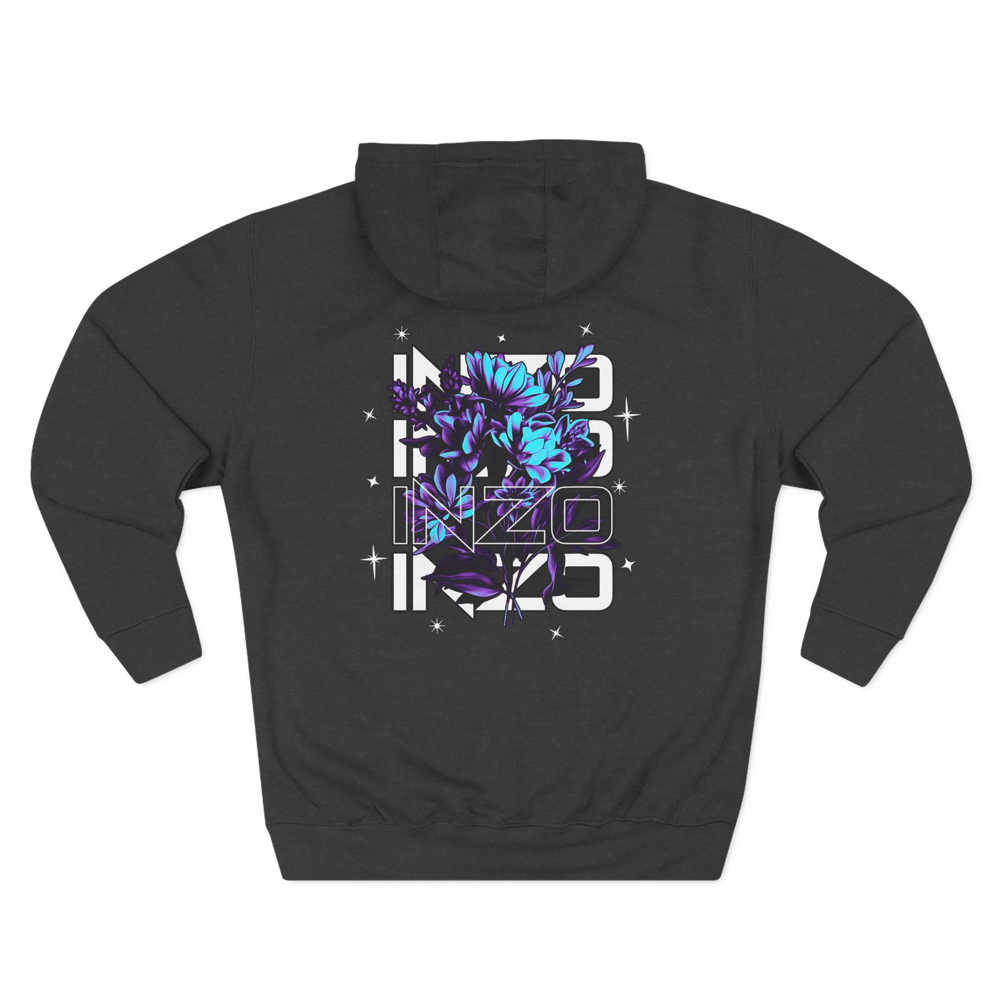Inzo Sprouted Three-Panel Fleece Hoodie