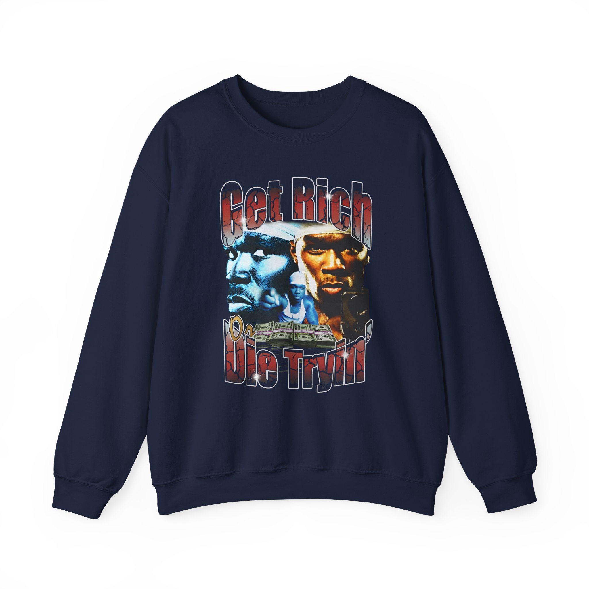 50 Cent Get Rich or Die Tryin Unisex Heavy Blendâ„¢ Crewneck Sweatshirt