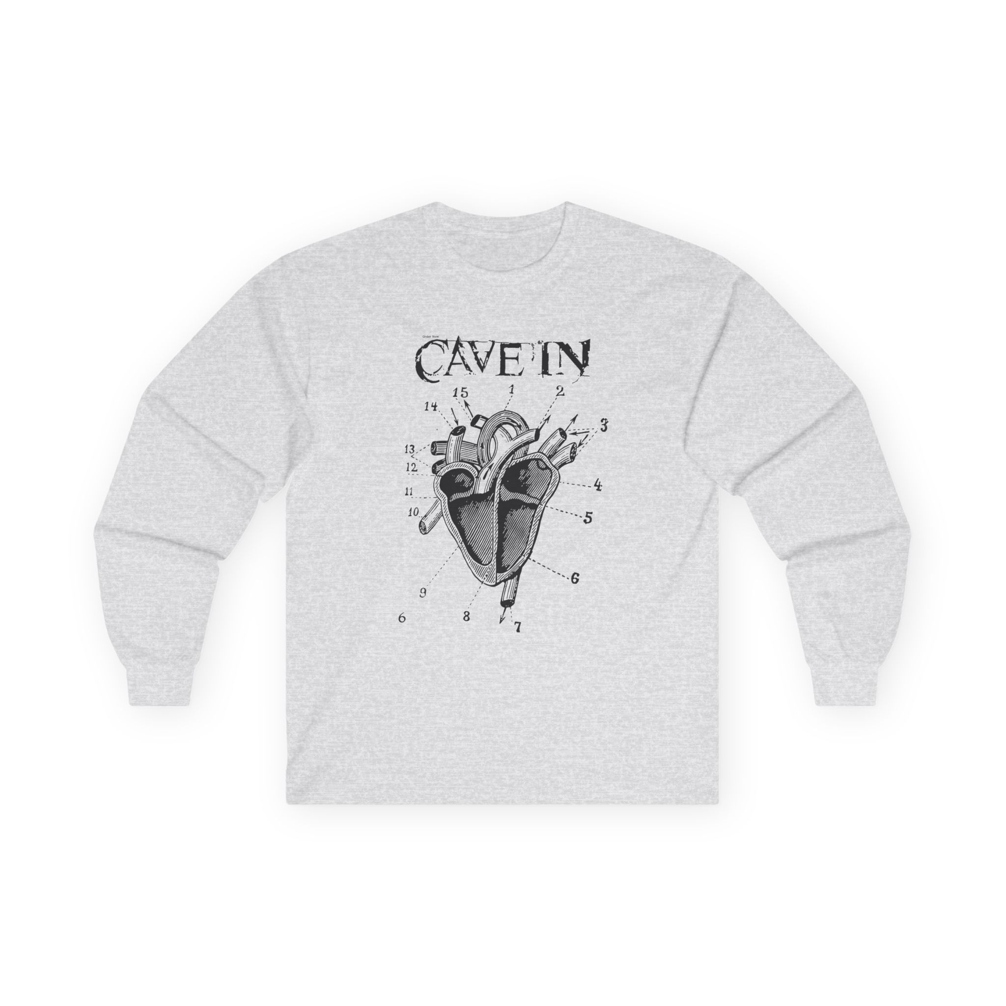 Cave in Classic Heart Unisex Ultra Cotton Long Sleeve Tee