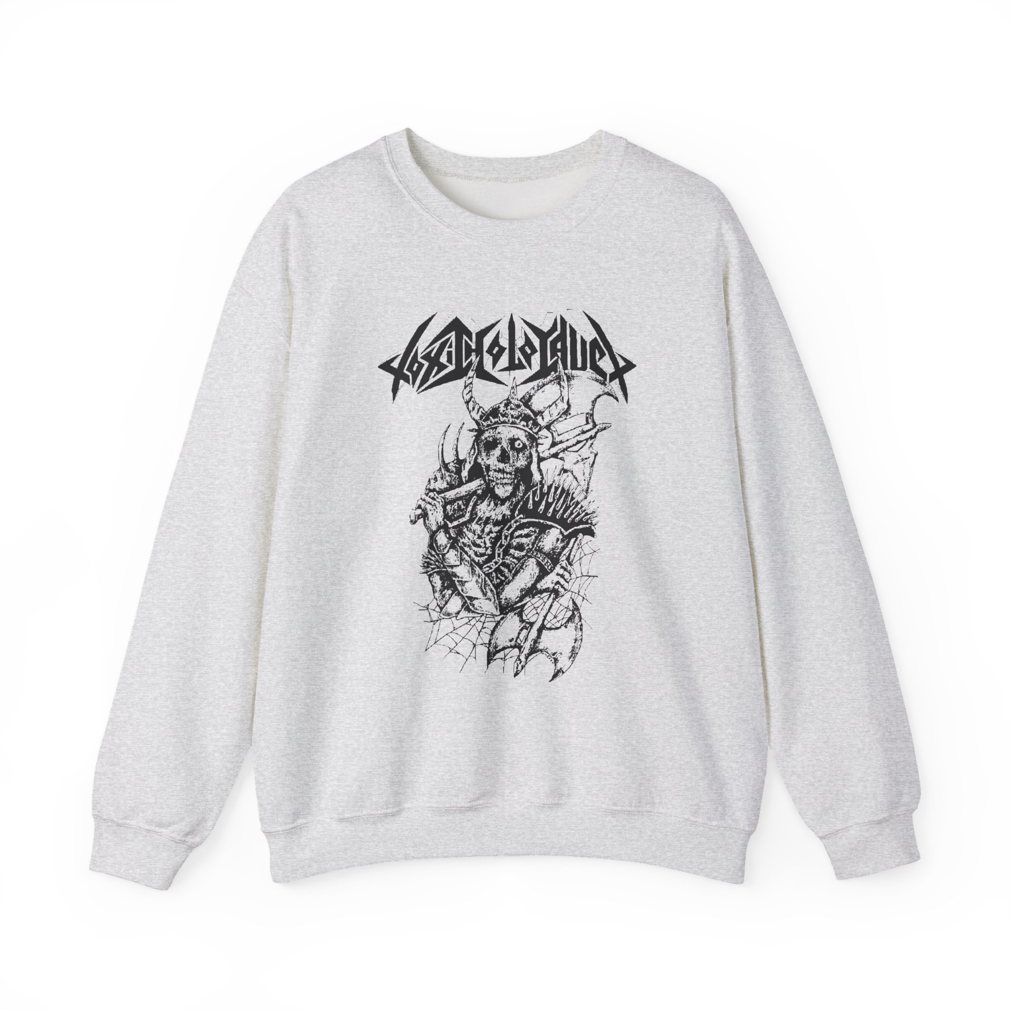 Toxic Holocaust Battle Axe Unisex Heavy Blendâ„¢ Crewneck Sweatshirt