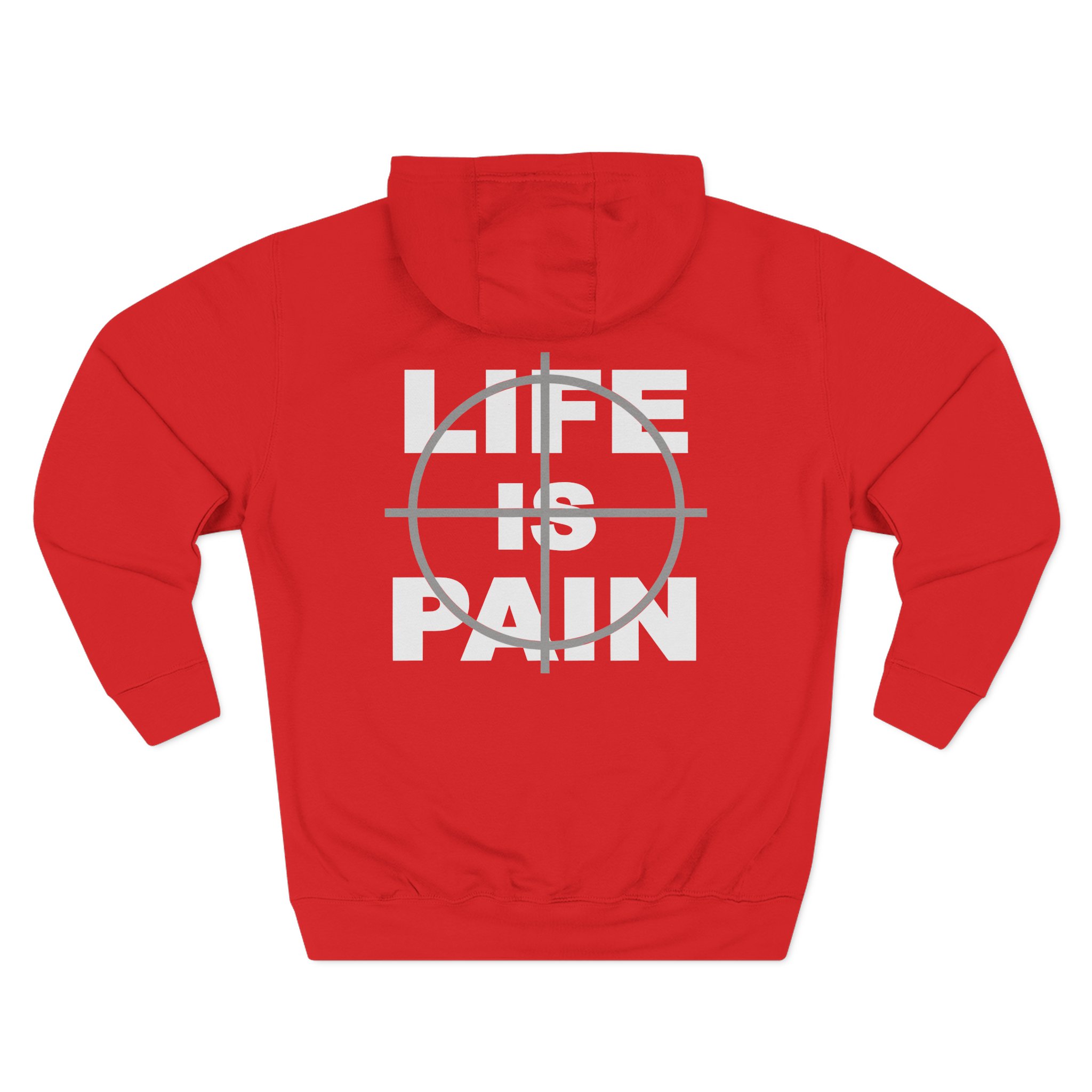 Merauder Life is Pain Three-Panel Fleece Hoodie