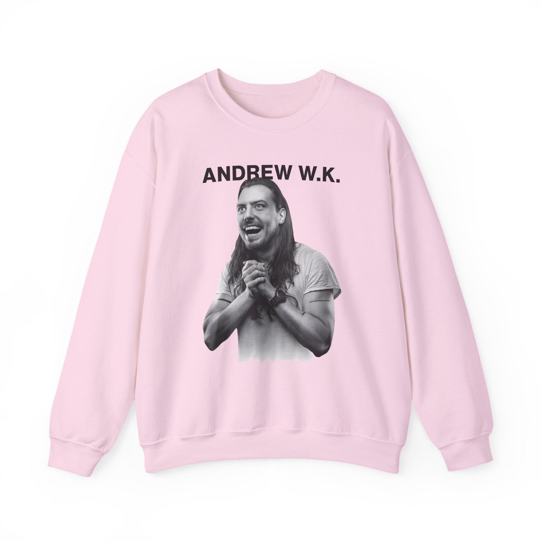 Andrew Wk Happy Unisex Heavy Blendâ„¢ Crewneck Sweatshirt