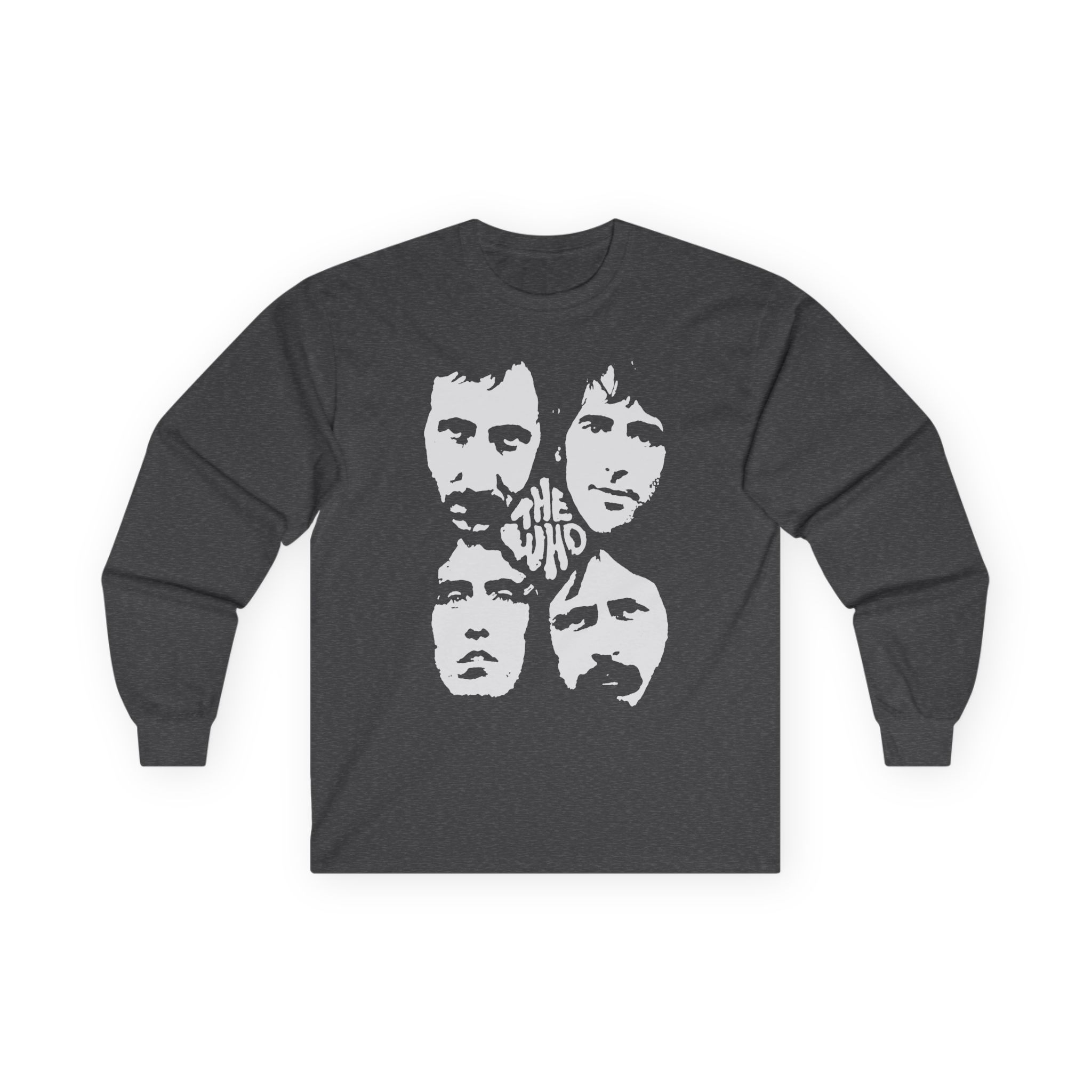 TW Distressed Four Faces Unisex Ultra Cotton Long Sleeve Tee