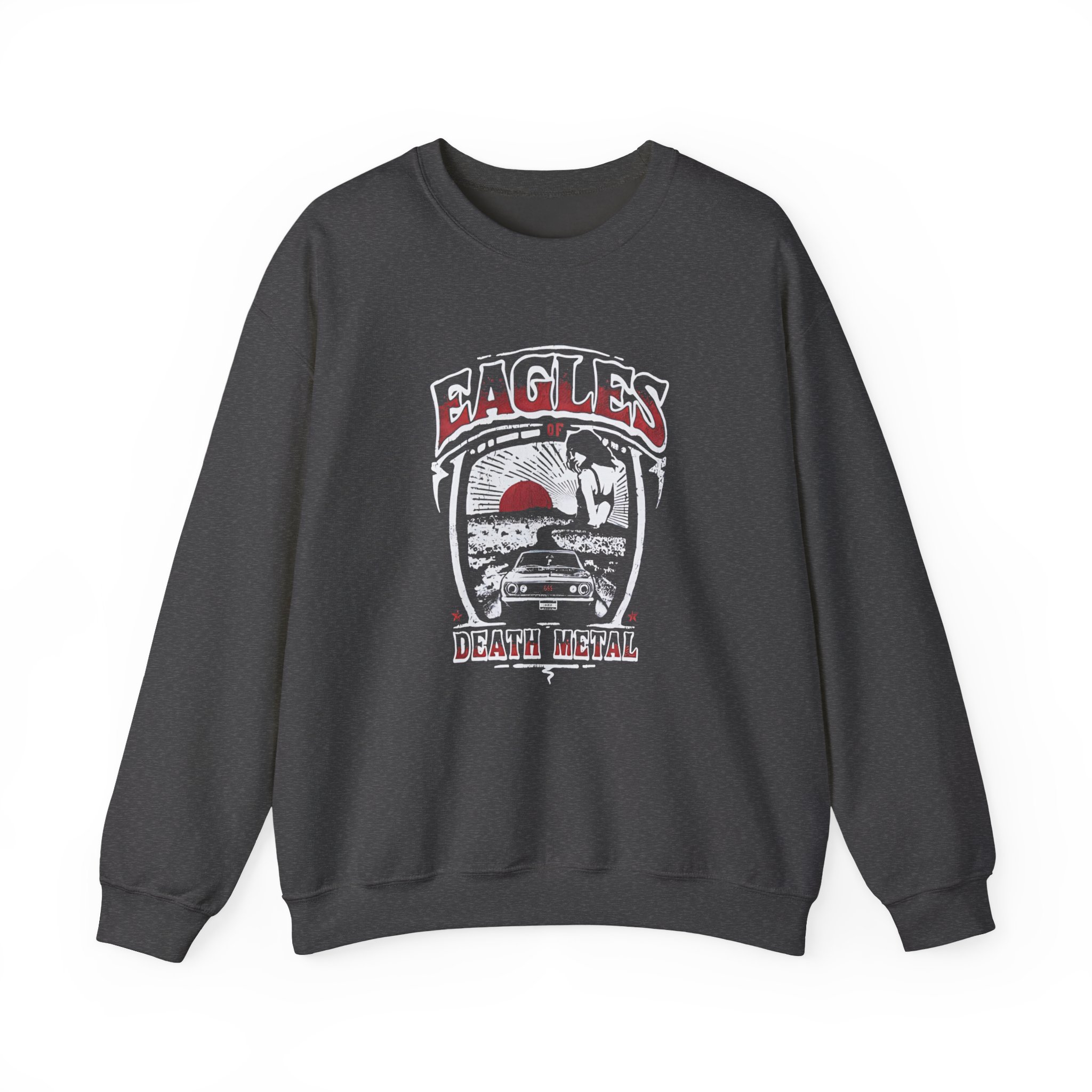 Eagles of Death Metal Muscle Car Unisex Heavy Blendâ„¢ Crewneck Sweatshirt