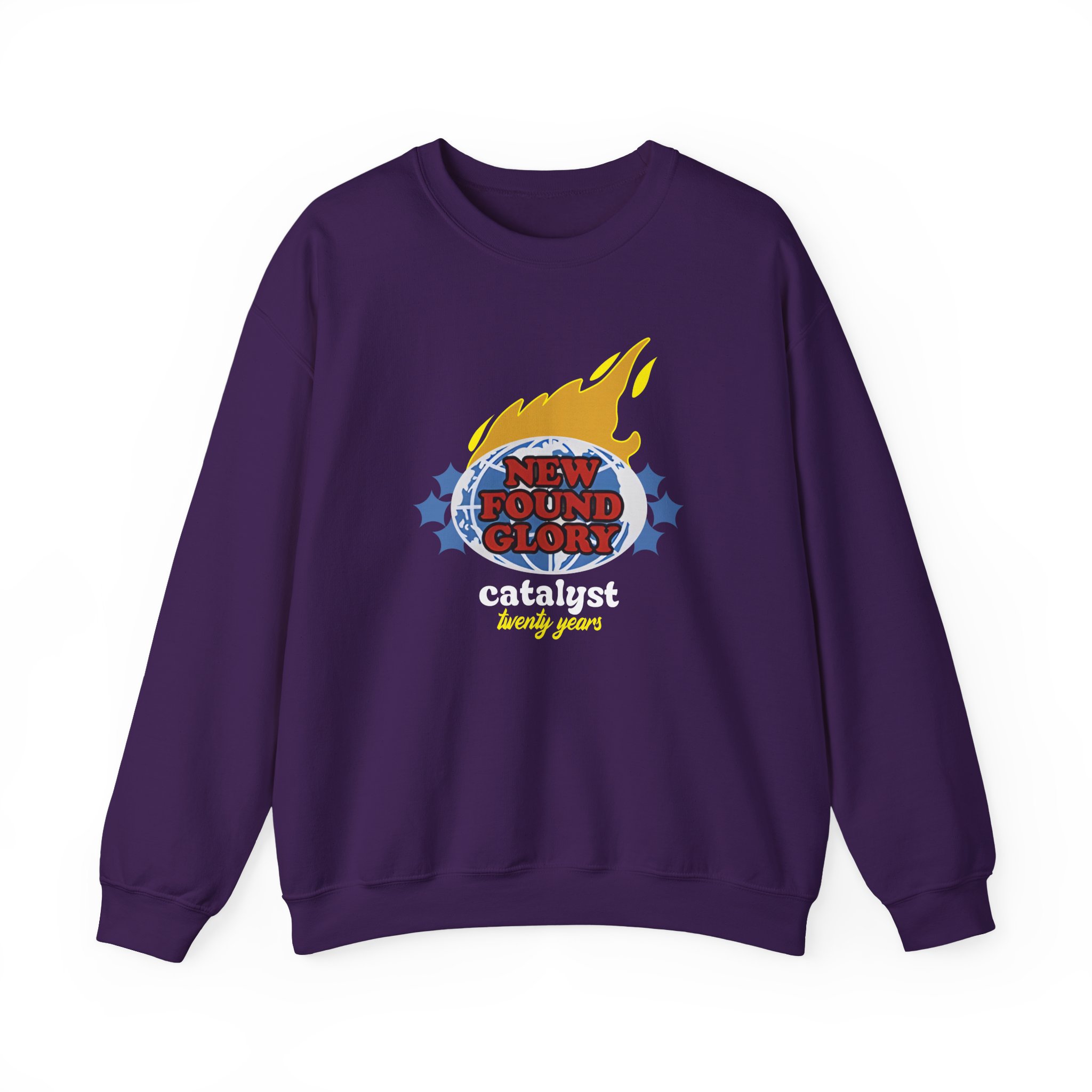 New Found Glory It’s All Downhill From Here Flame Unisex Heavy Blend™ Crewneck Sweatshirt
